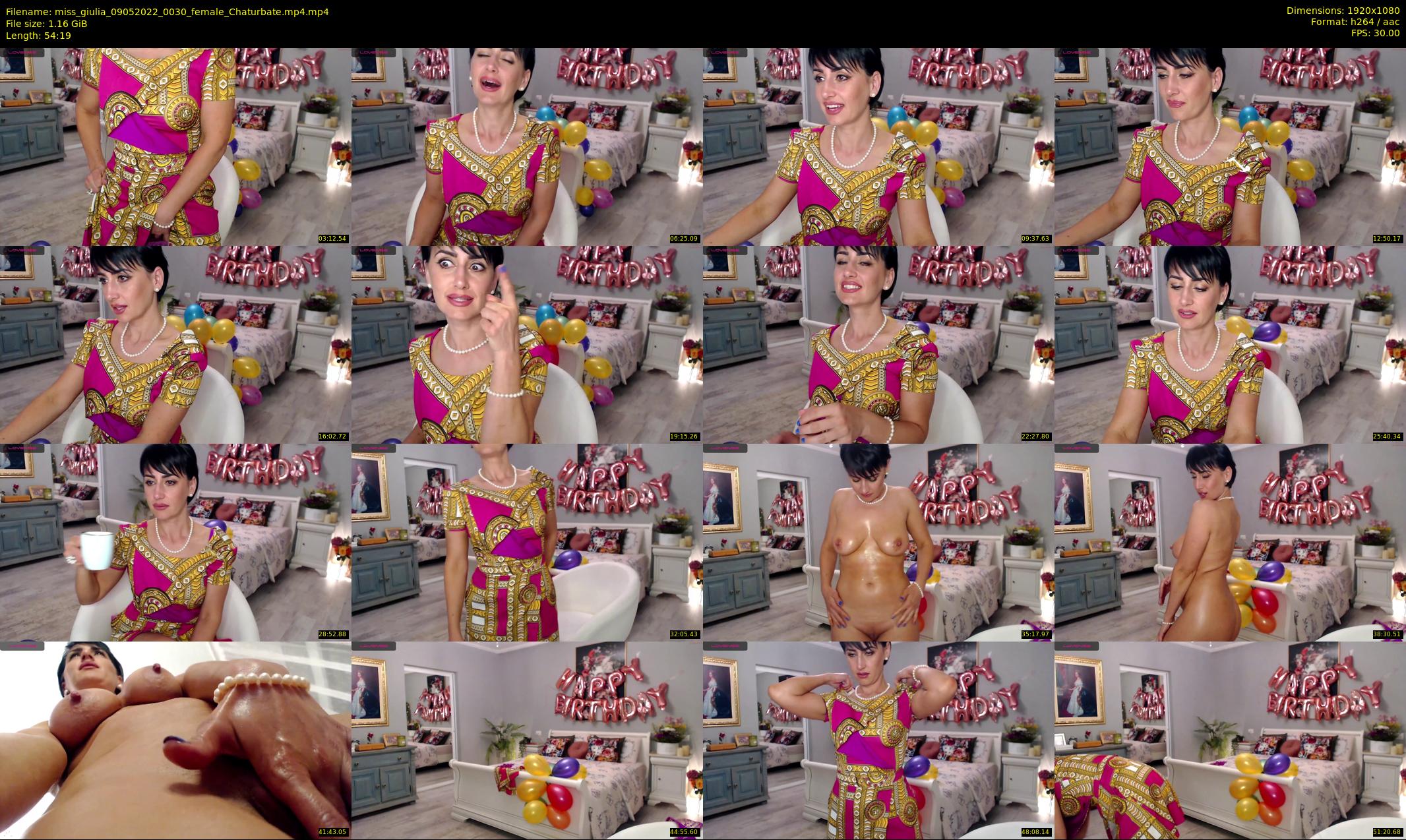 miss_giulia — 55 minute Chaturbate female cam show recording, 1080p, May 9, 2022