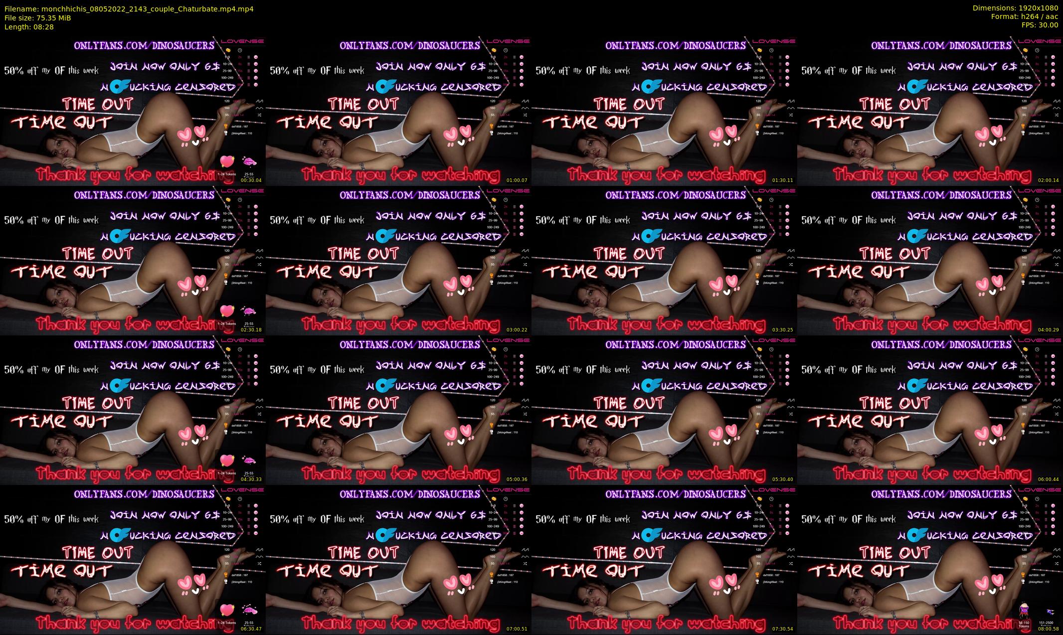 monchhichis — 9 minute Chaturbate couple cam show recording, 1080p, May 8, 2022