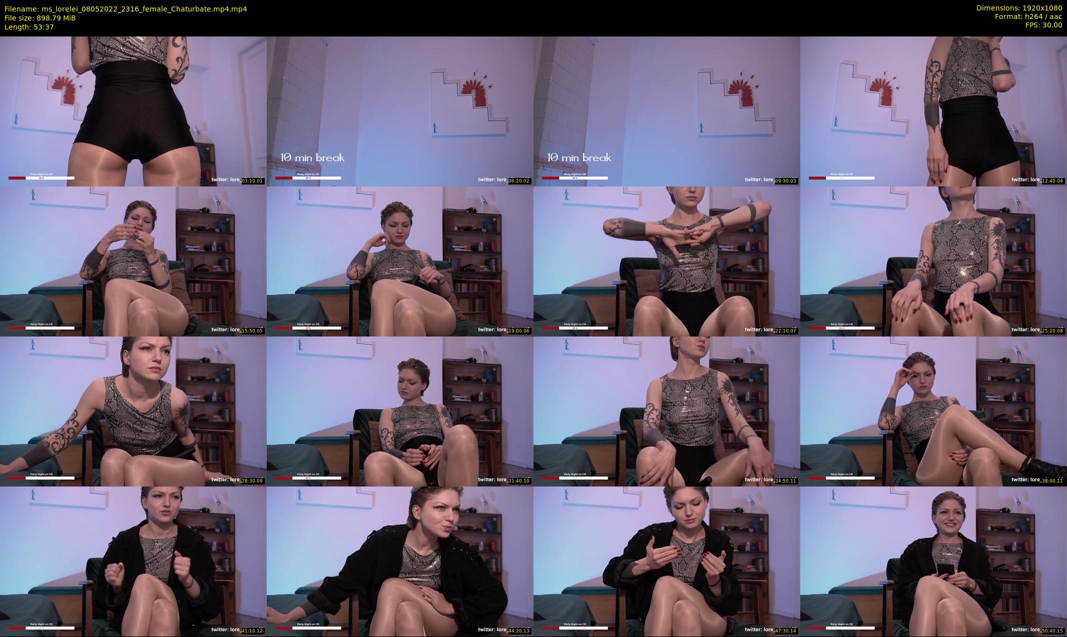 ms_lorelei — 54 minute Chaturbate female cam show recording, 1080p, May 8, 2022