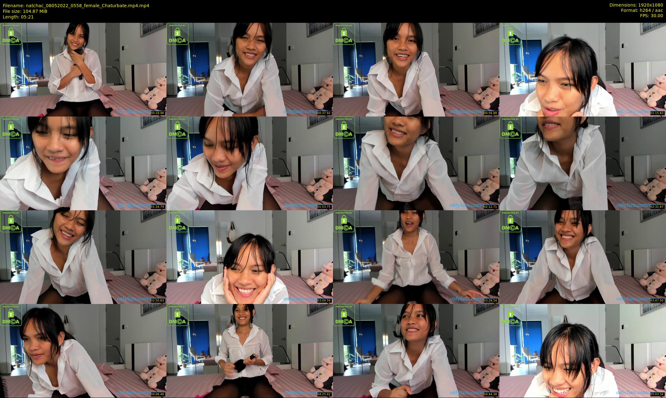 natchac — 6 minute Chaturbate female cam show recording, 1080p, May 8, 2022