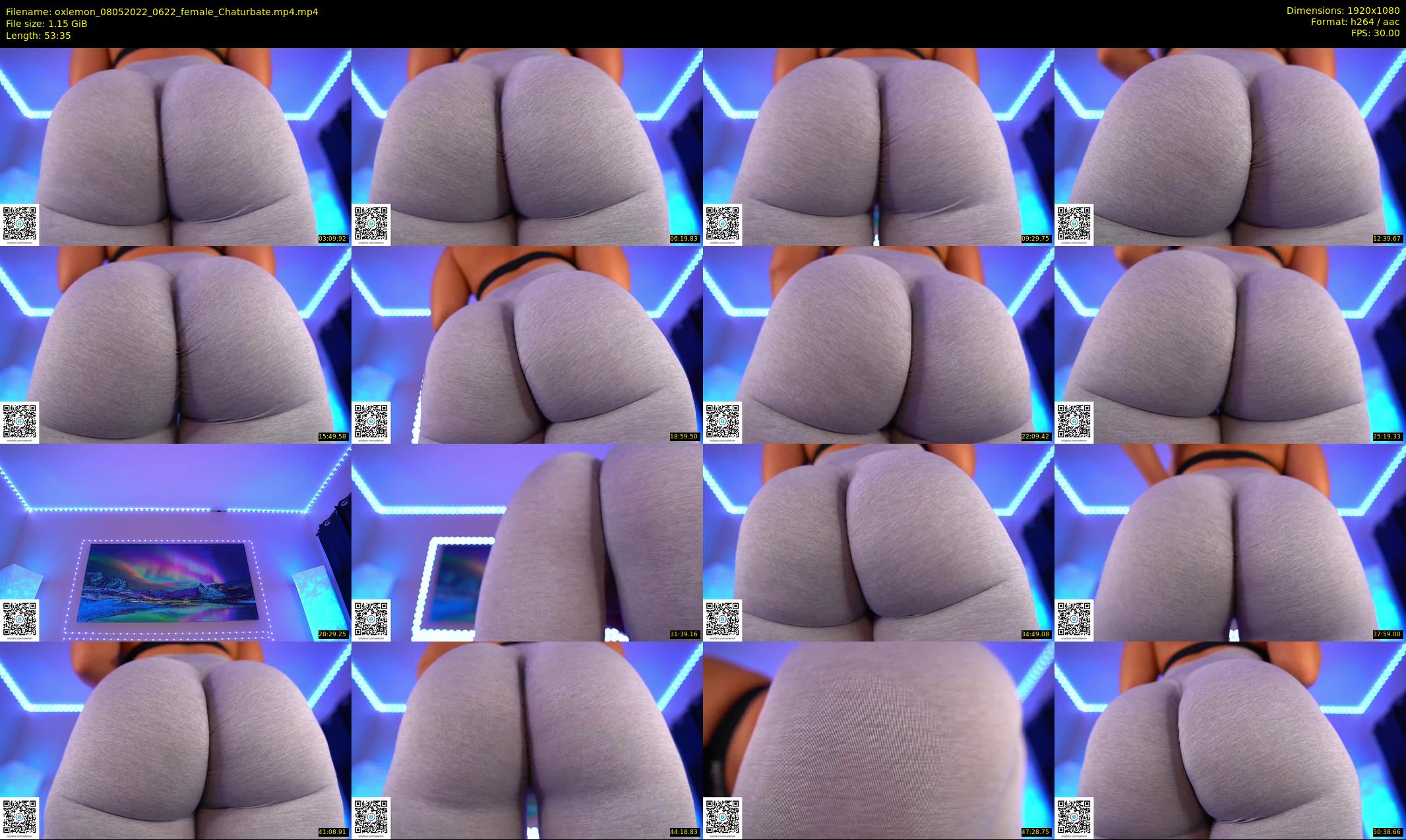 oxlemon — 54 minute Chaturbate female cam show recording, 1080p, May 8, 2022