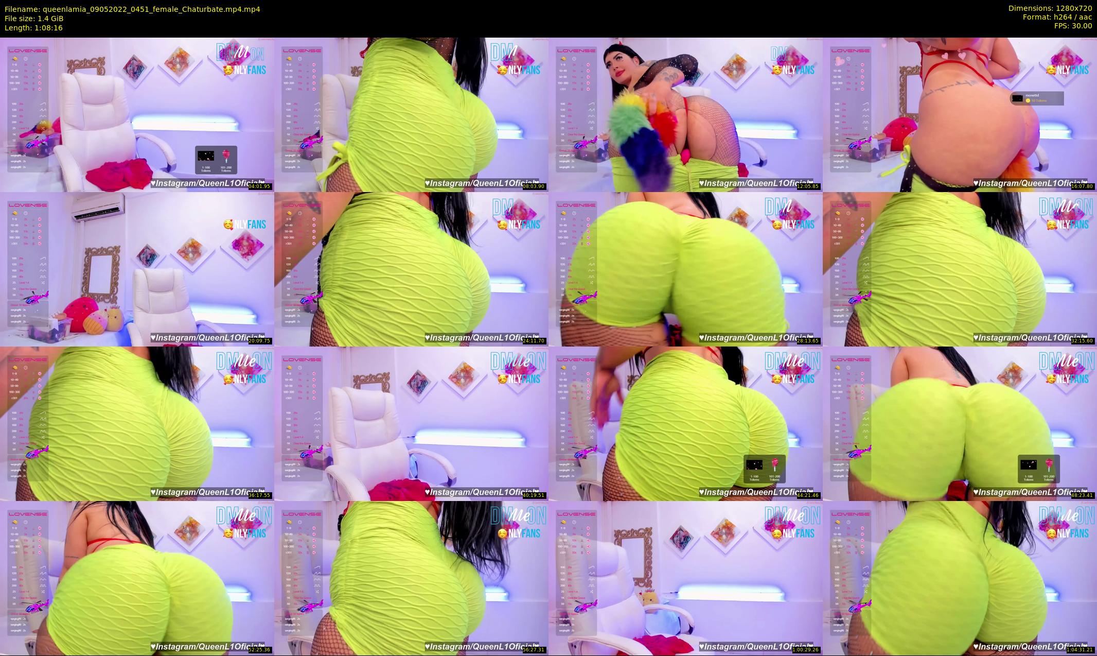 queenlamia — 69 minute Chaturbate female cam show recording, 720p, May 9, 2022