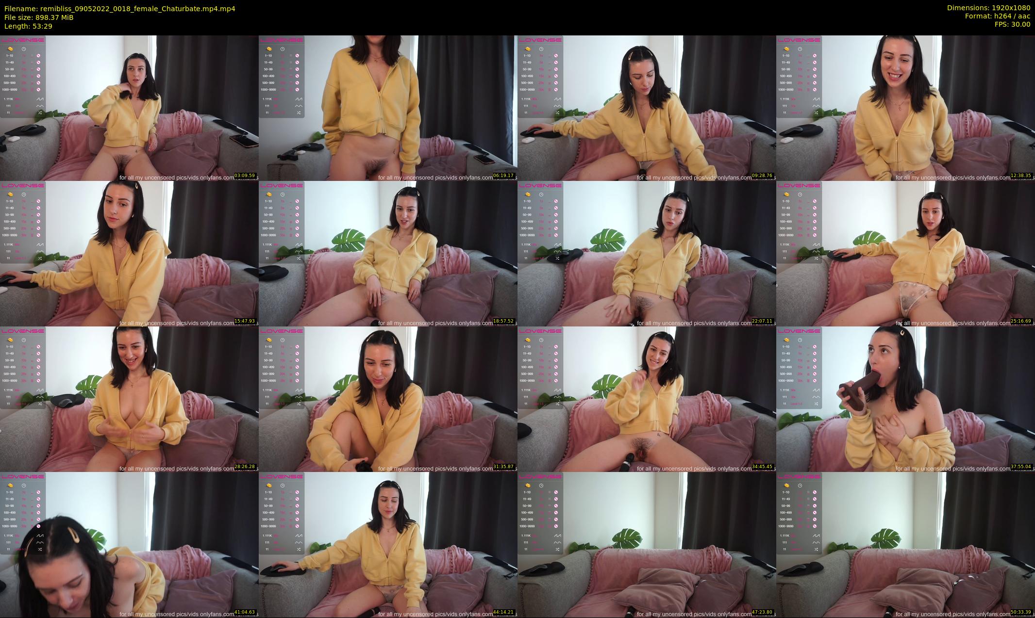 remibliss — 54 minute Chaturbate female cam show recording, 1080p, May 9, 2022