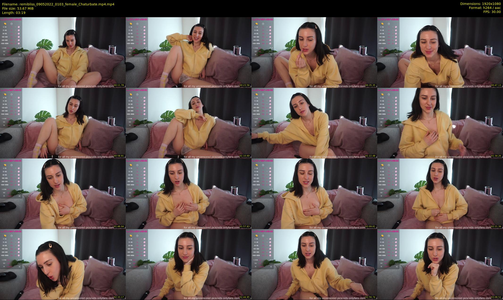 remibliss — 4 minute Chaturbate female cam show recording, 1080p, May 9, 2022