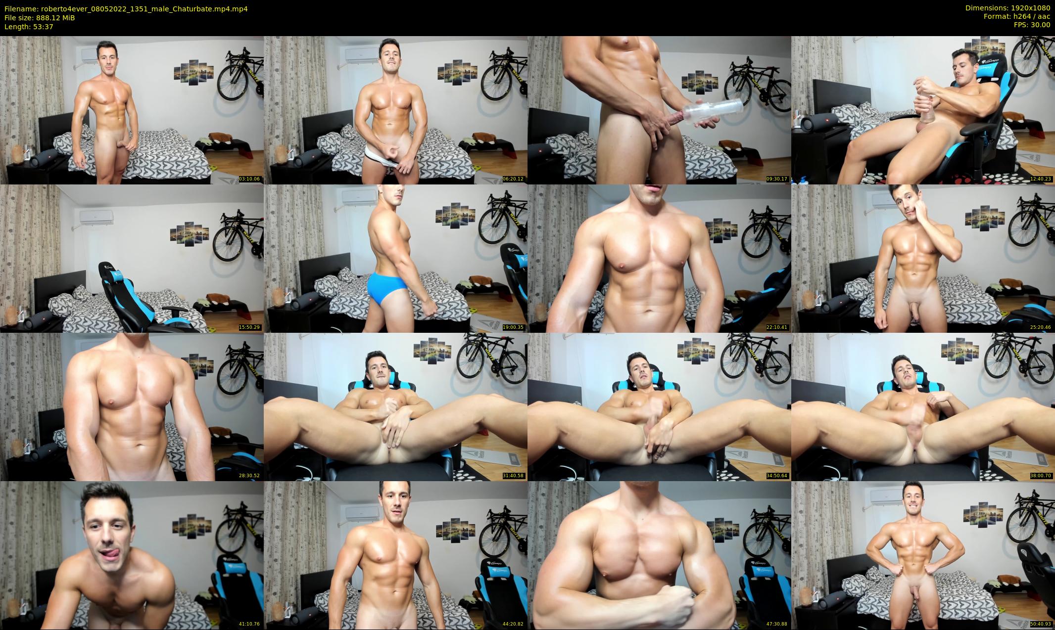 roberto4ever — 54 minute Chaturbate male cam show recording, 1080p, May 8, 2022