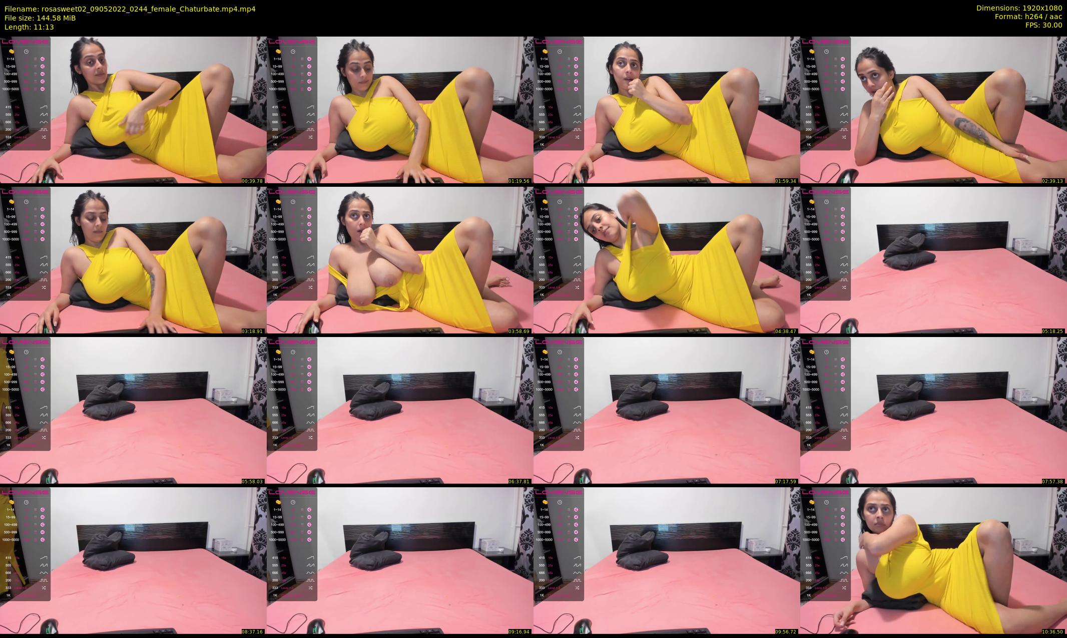 rosasweet02 — 12 minute Chaturbate female cam show recording, 1080p, May 9, 2022