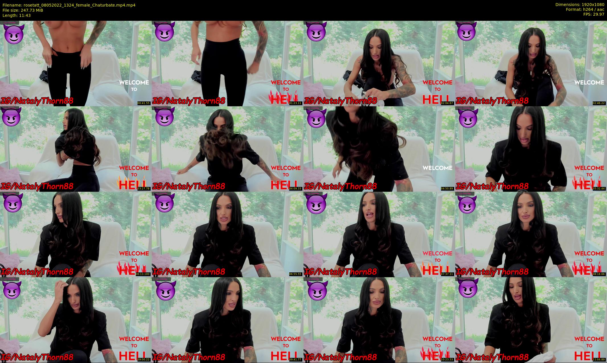 rosetatt — 12 minute Chaturbate female cam show recording, 1080p, May 8, 2022