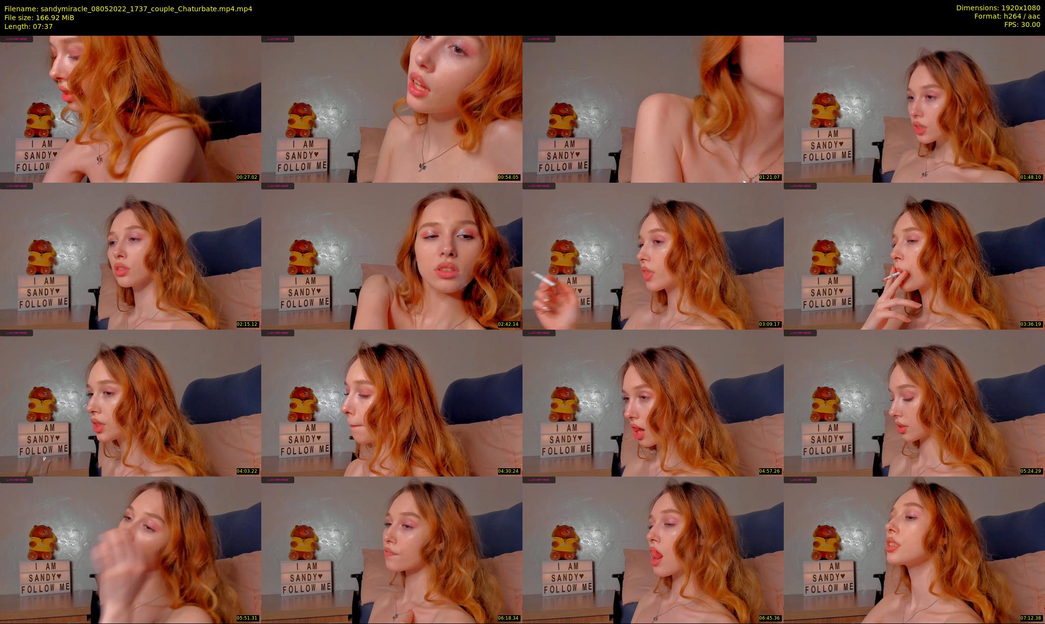 sandymiracle — 8 minute Chaturbate female cam show recording, 1080p, May 8, 2022