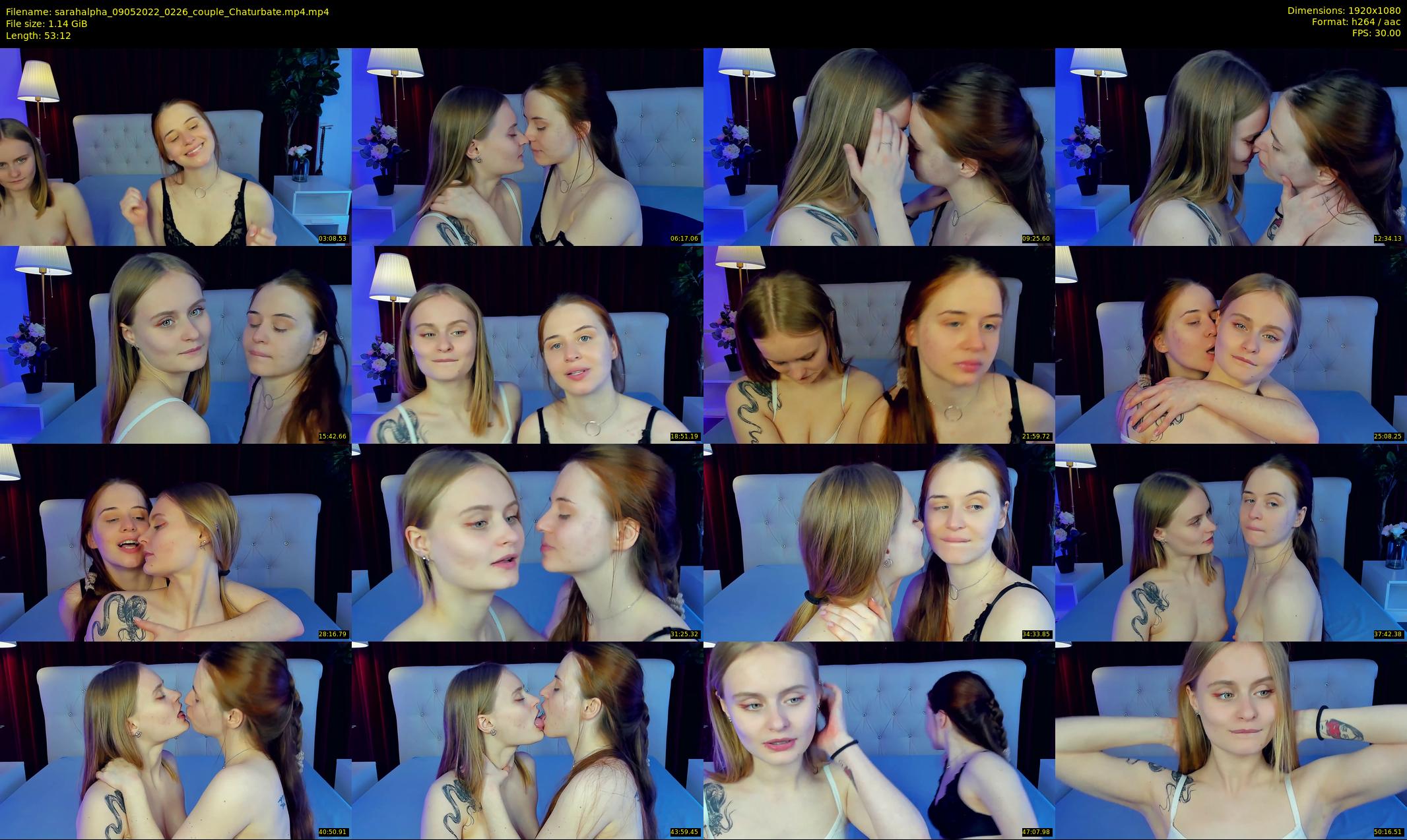 sarahalpha — 54 minute Chaturbate couple cam show recording, 1080p, May 9, 2022