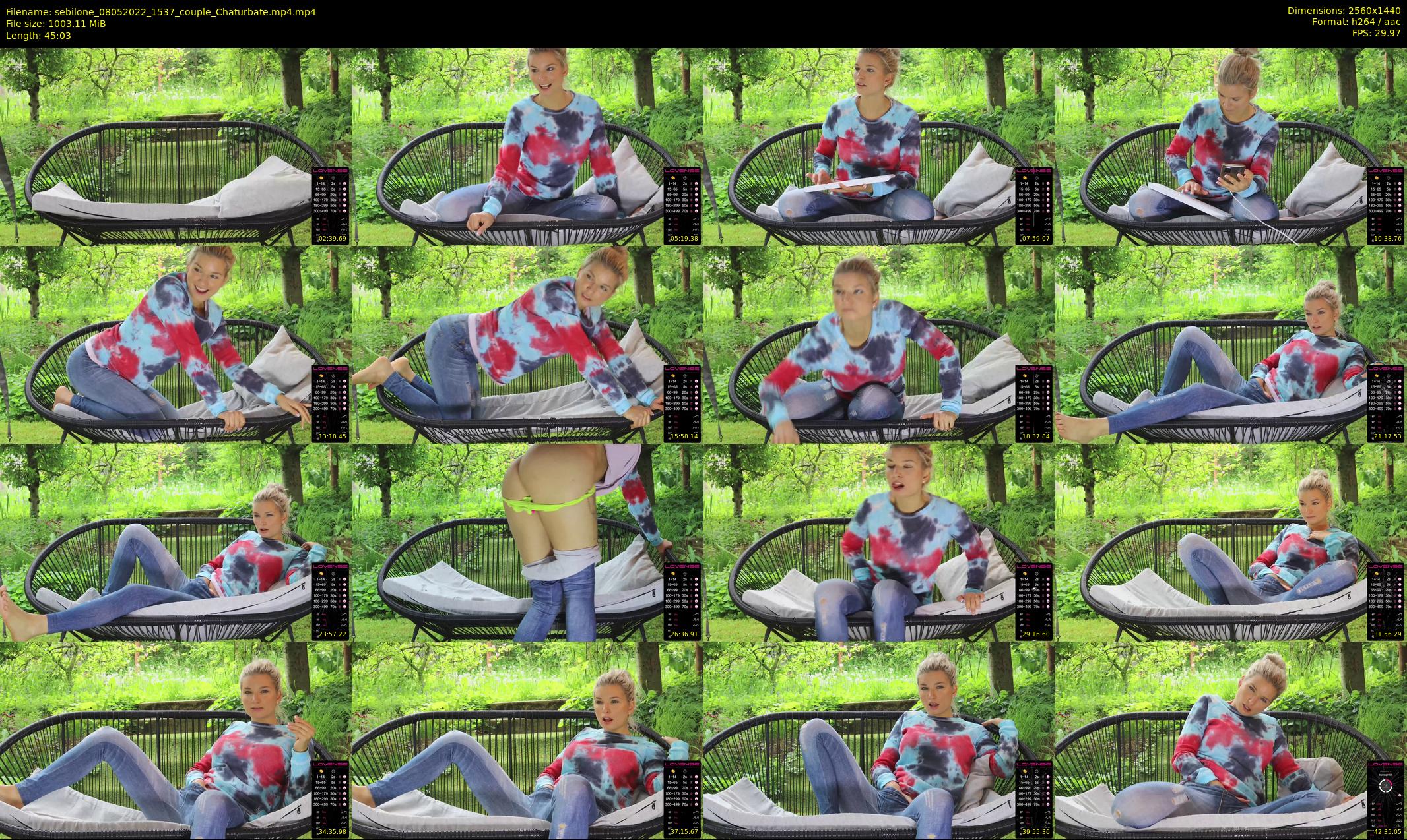 sebilone — 46 minute Chaturbate couple cam show recording, 1080p, May 8, 2022