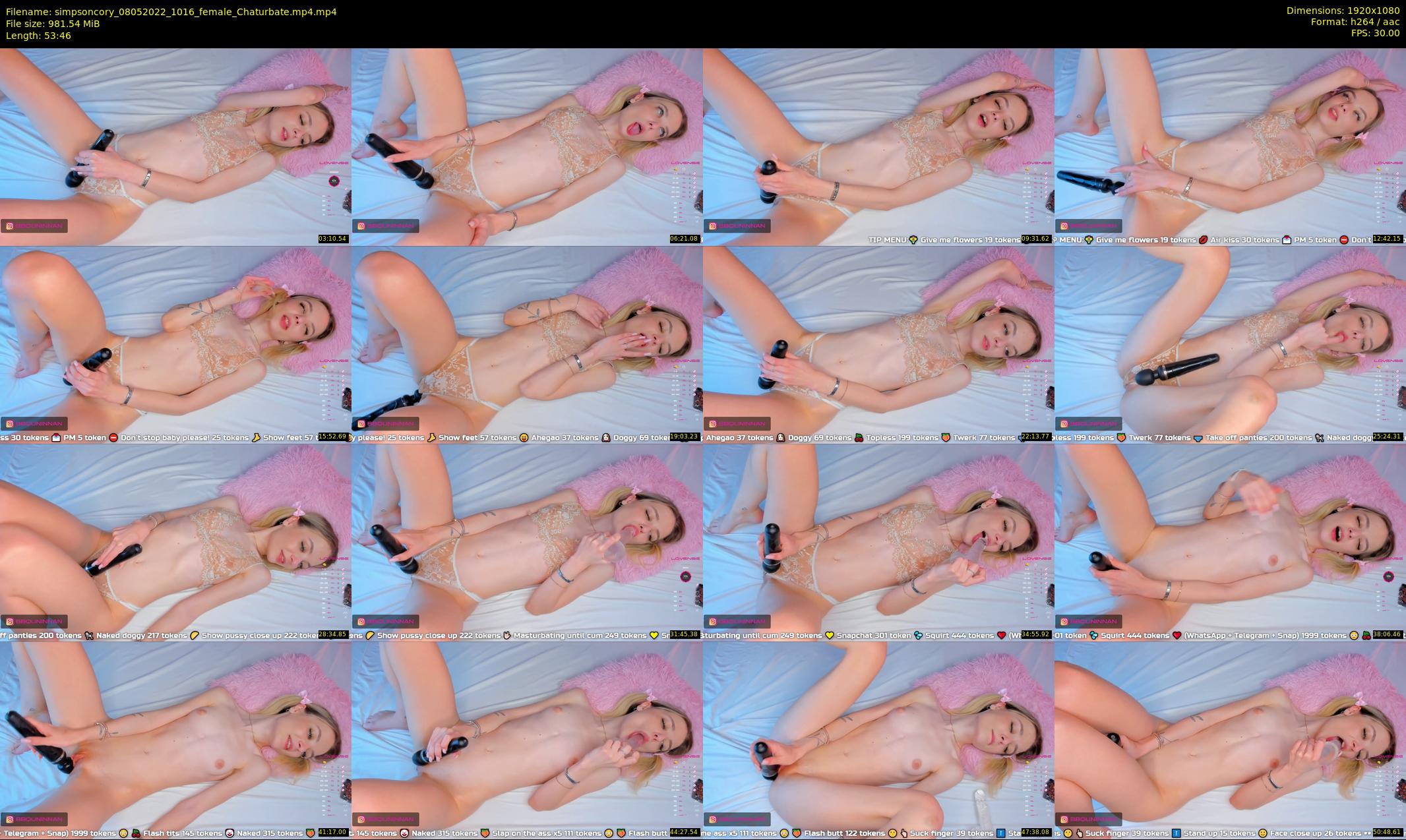 simpsoncory — 54 minute Chaturbate female cam show recording, 1080p, May 8, 2022
