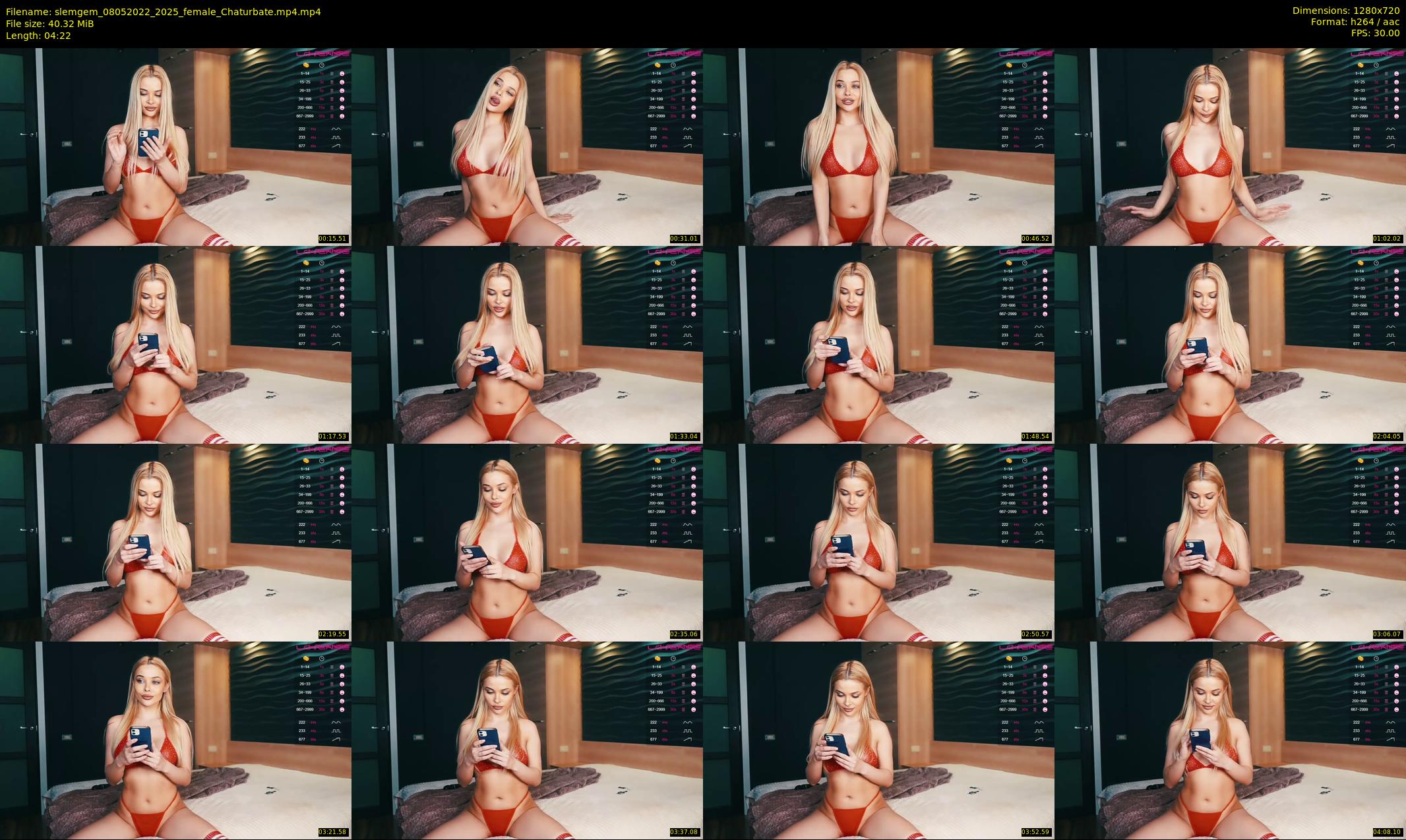 slemgem — 5 minute Chaturbate couple cam show recording, 720p, May 8, 2022