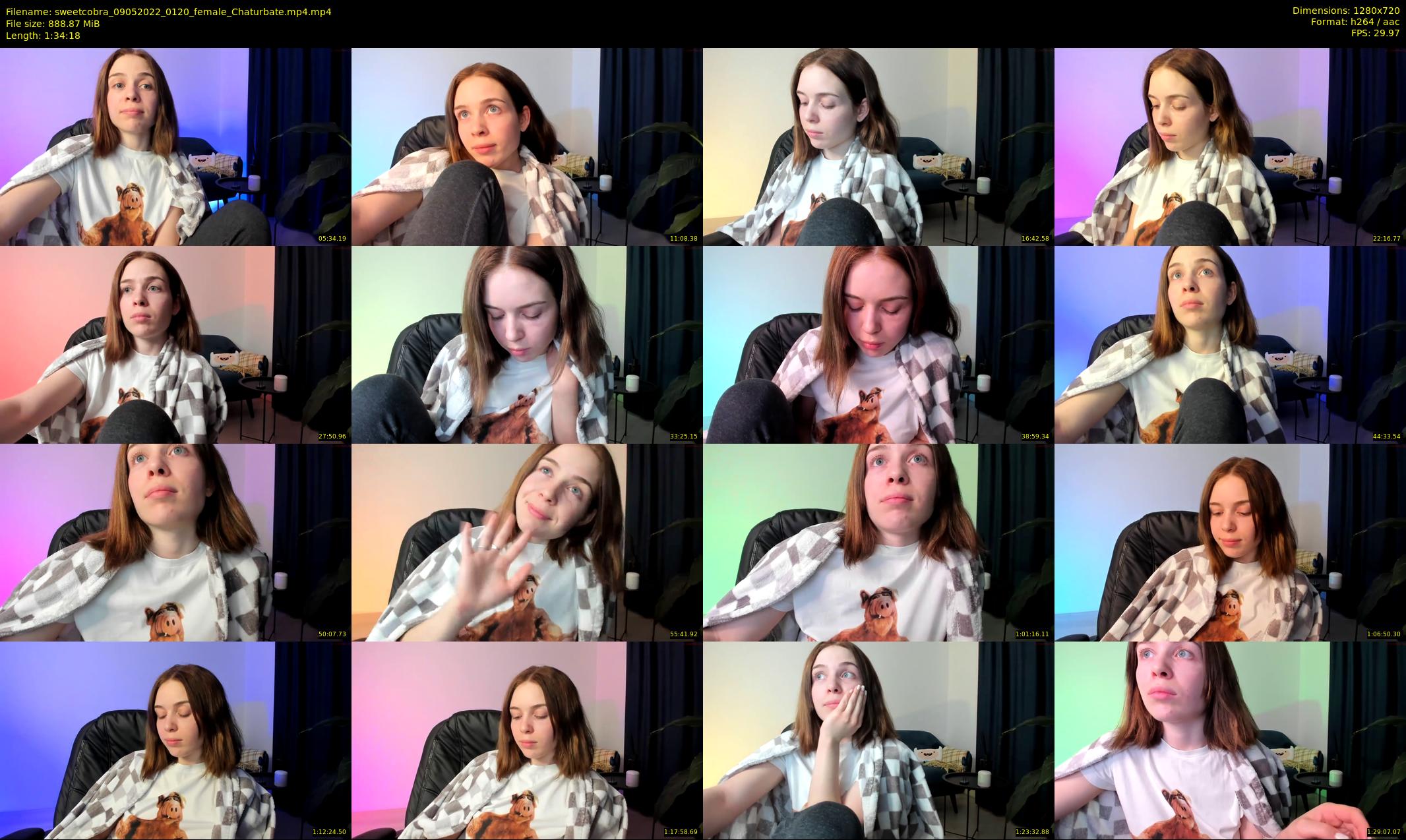 sweetcobra — 95 minute Chaturbate female cam show recording, 720p, May 9, 2022