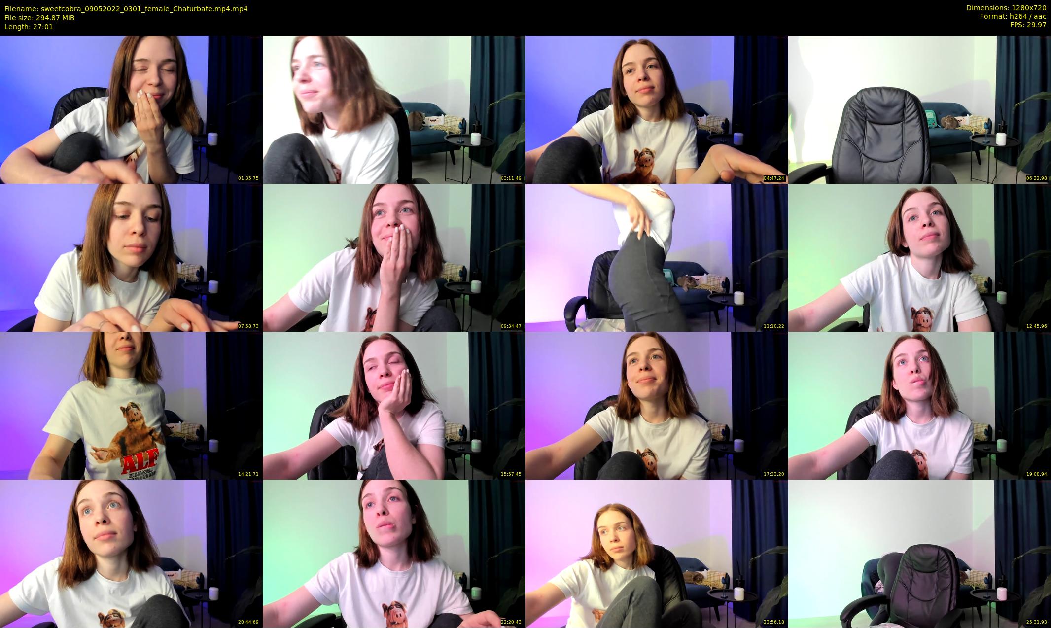 sweetcobra — 28 minute Chaturbate female cam show recording, 720p, May 9, 2022