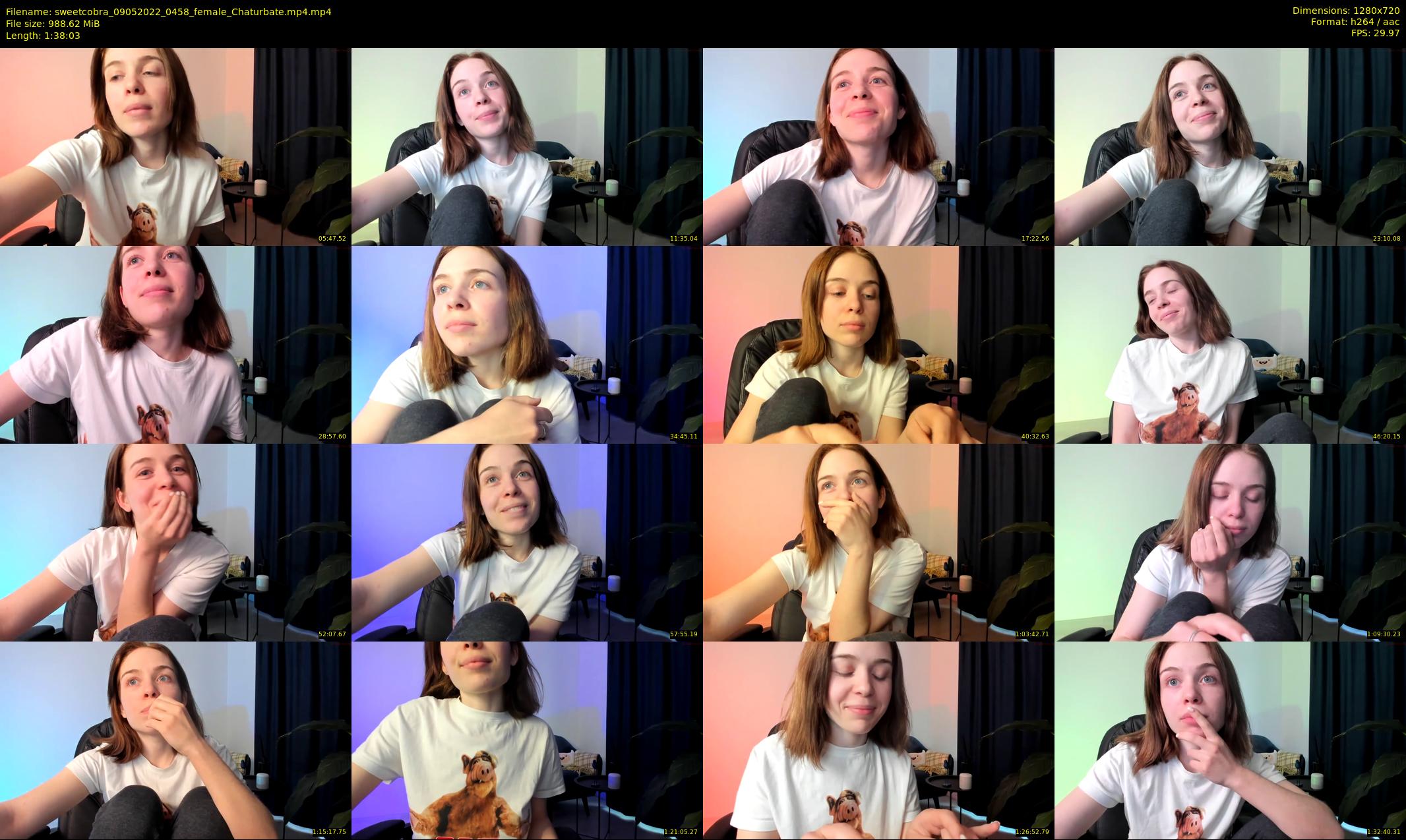 sweetcobra — 99 minute Chaturbate female cam show recording, 720p, May 9, 2022