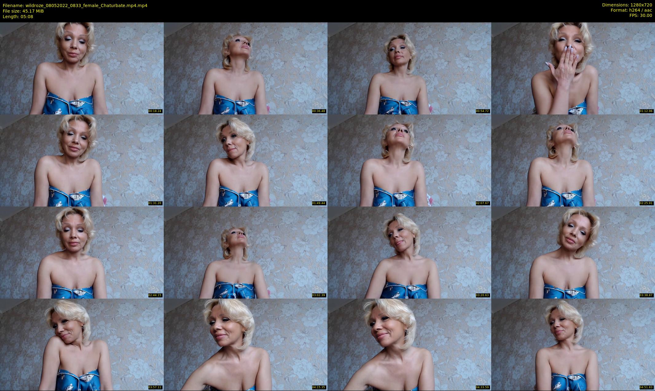 wildroze — 6 minute Chaturbate female cam show recording, 720p, May 8, 2022