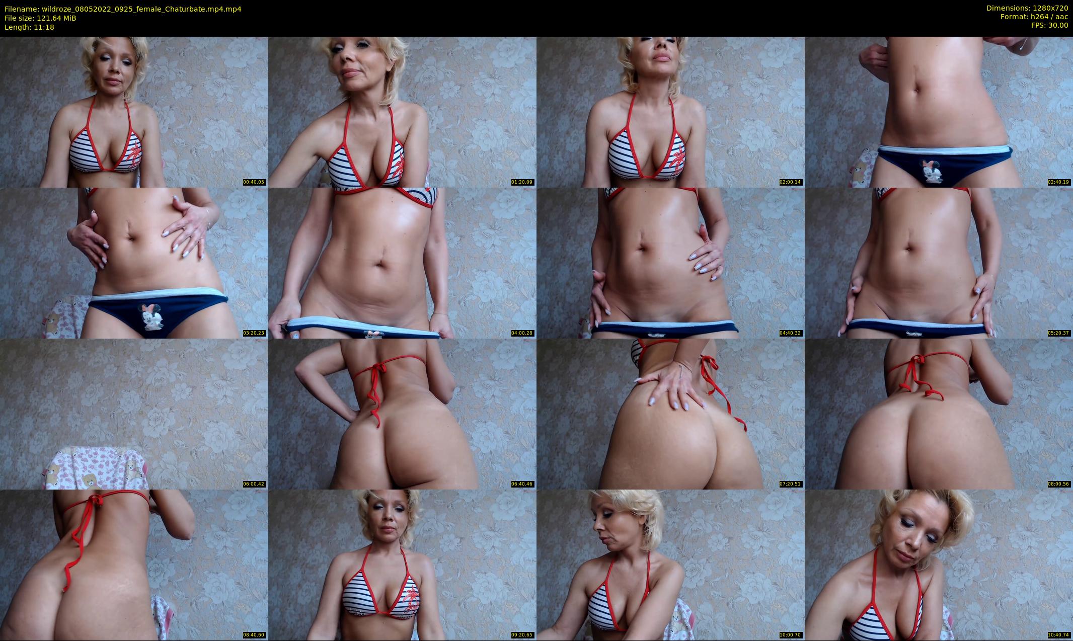 wildroze — 12 minute Chaturbate female cam show recording, 720p, May 8, 2022
