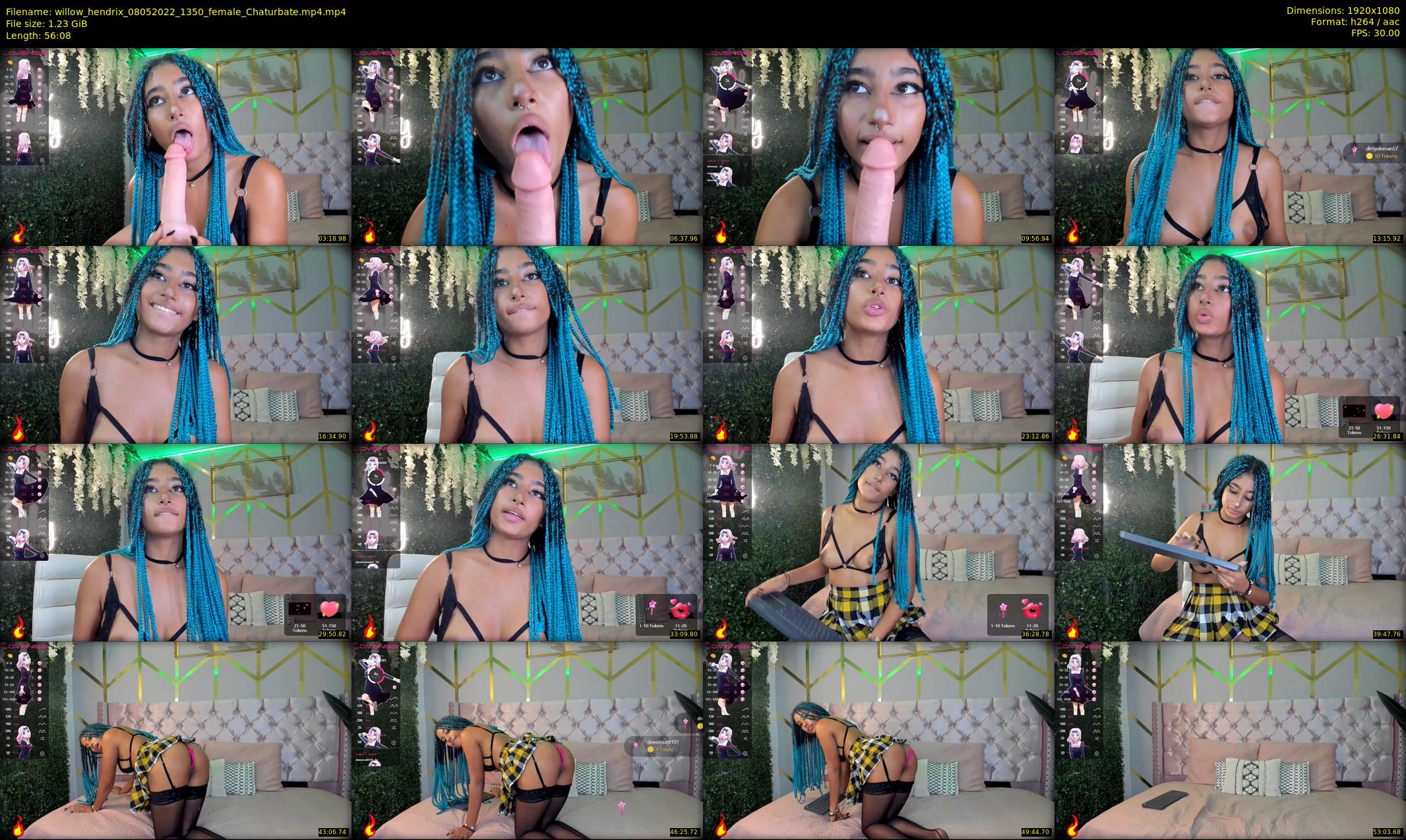 willow_hendrix — 57 minute Chaturbate female cam show recording, 1080p, May 8, 2022