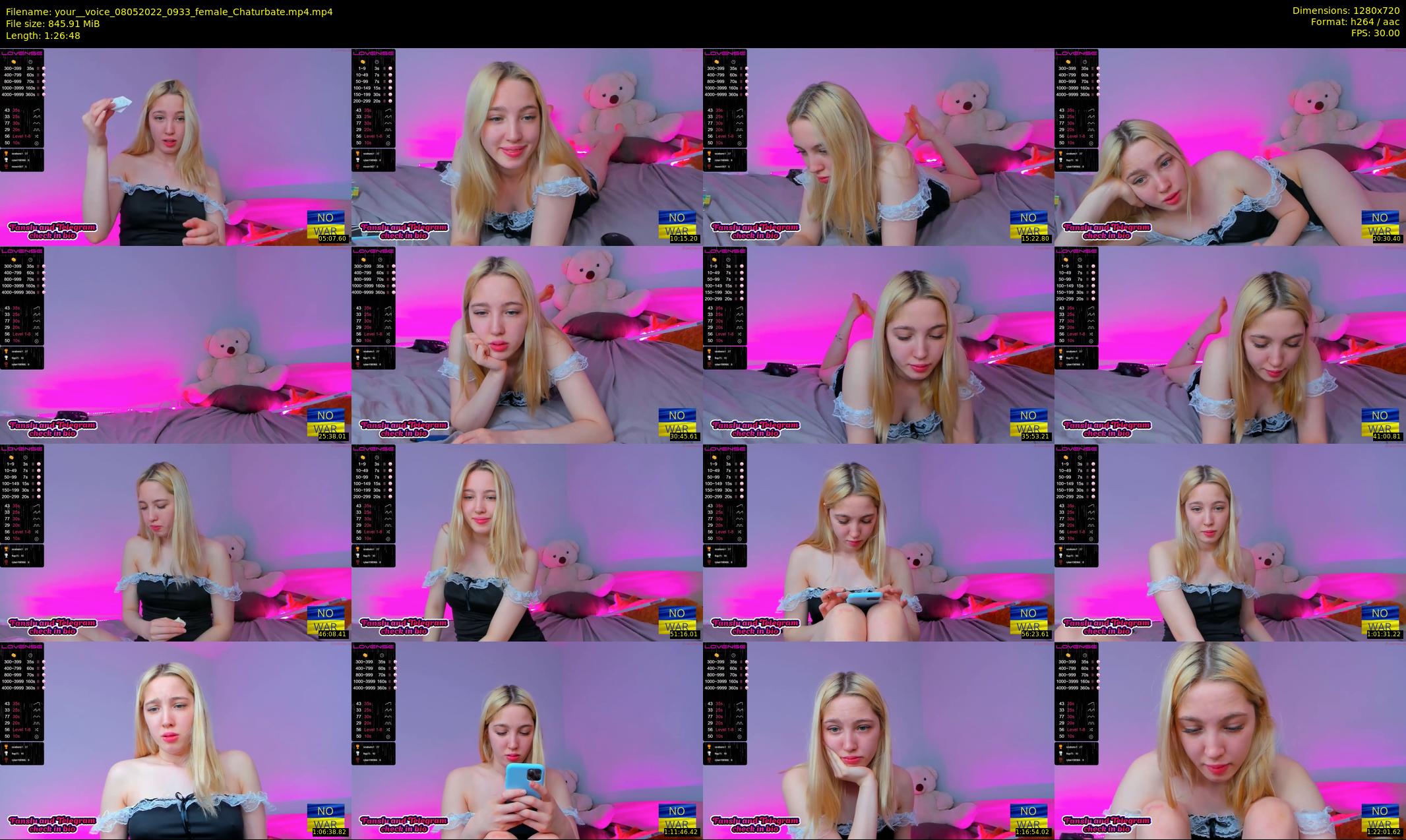 your__voice — 87 minute Chaturbate female cam show recording, 720p, May 8, 2022
