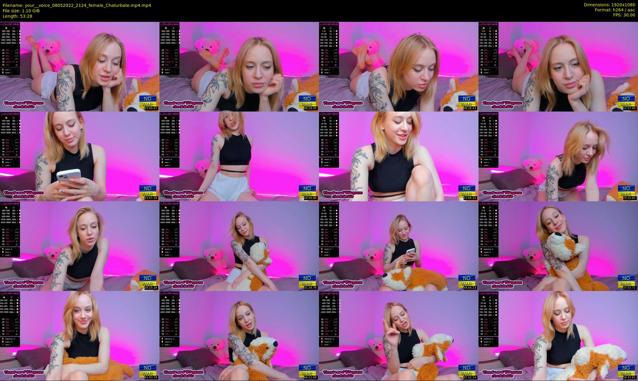 your__voice — 54 minute Chaturbate female cam show recording, 1080p, May 8, 2022
