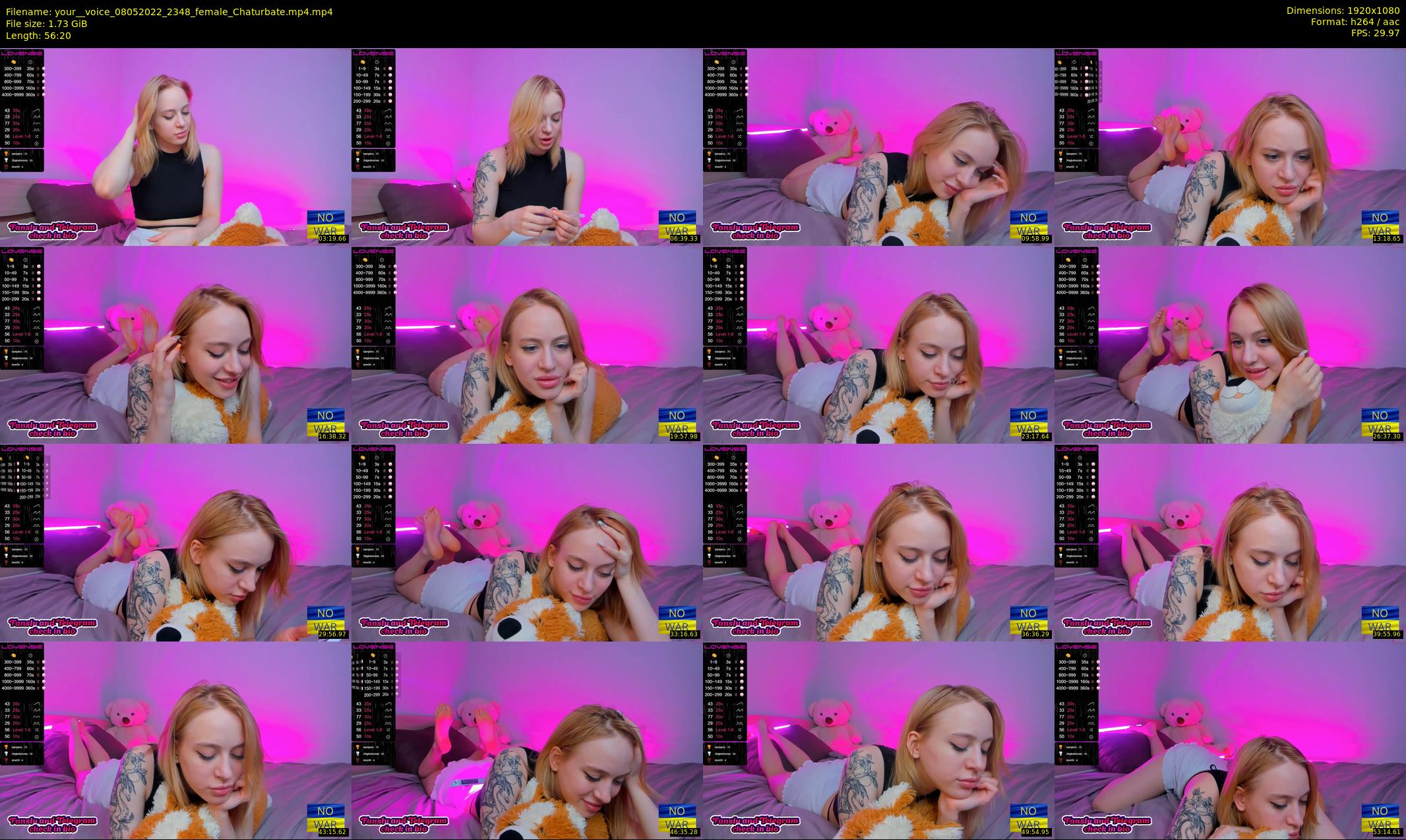 your__voice — 57 minute Chaturbate female cam show recording, 1080p, May 8, 2022