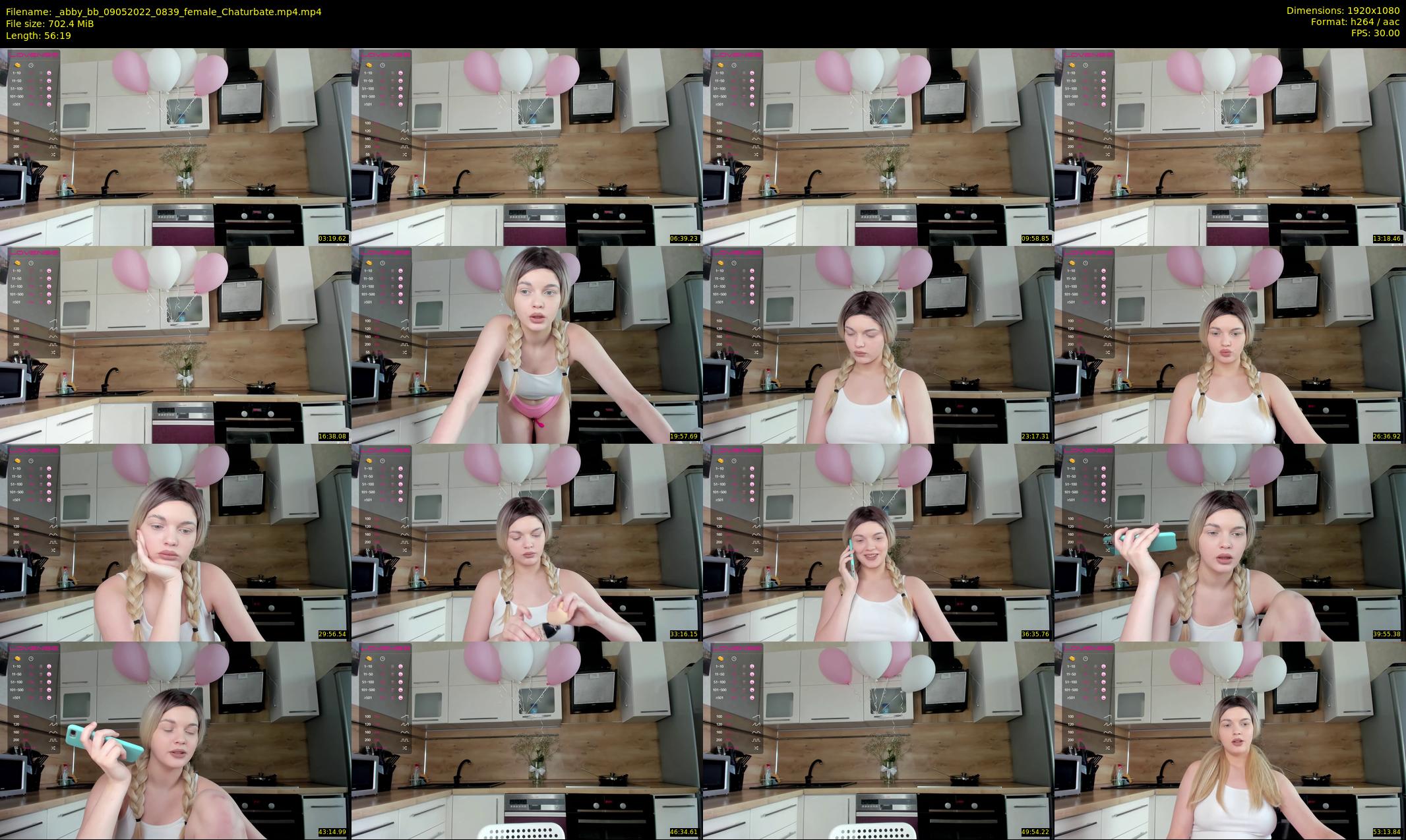 _abby_bb — 57 minute Chaturbate female cam show recording, 1080p, May 9, 2022