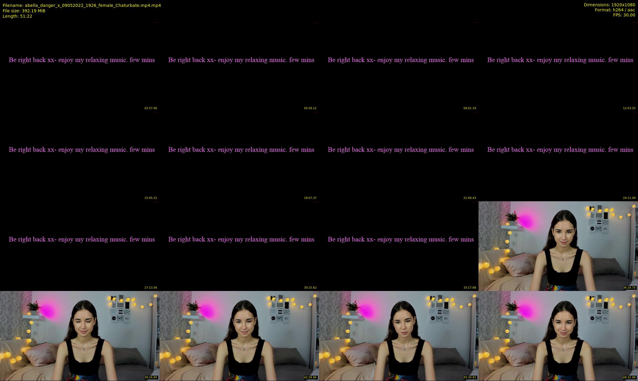 abella_danger_x — 52 minute Chaturbate female cam show recording, 1080p, May 9, 2022