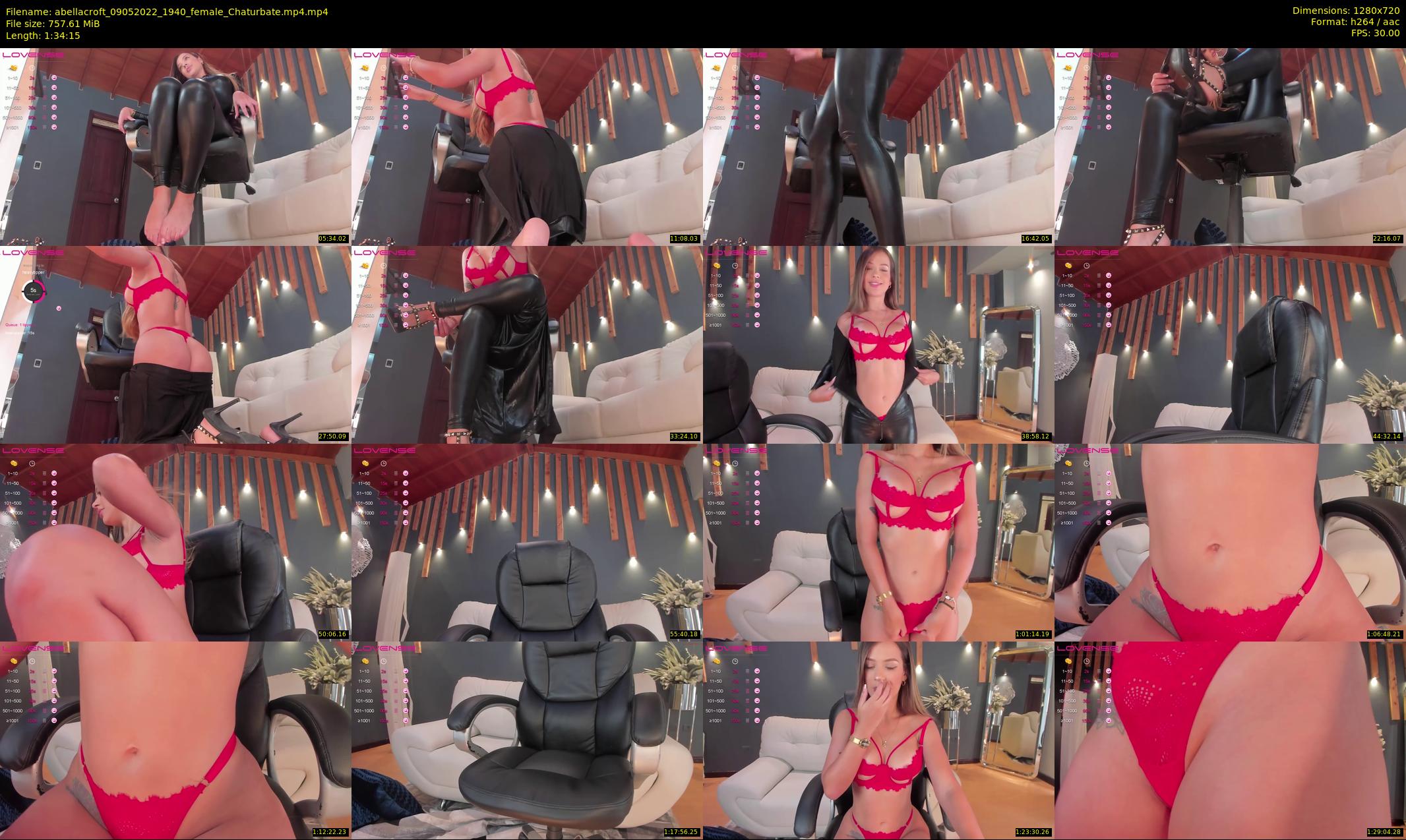 abellacroft — 95 minute Chaturbate female cam show recording, 720p, May 9, 2022