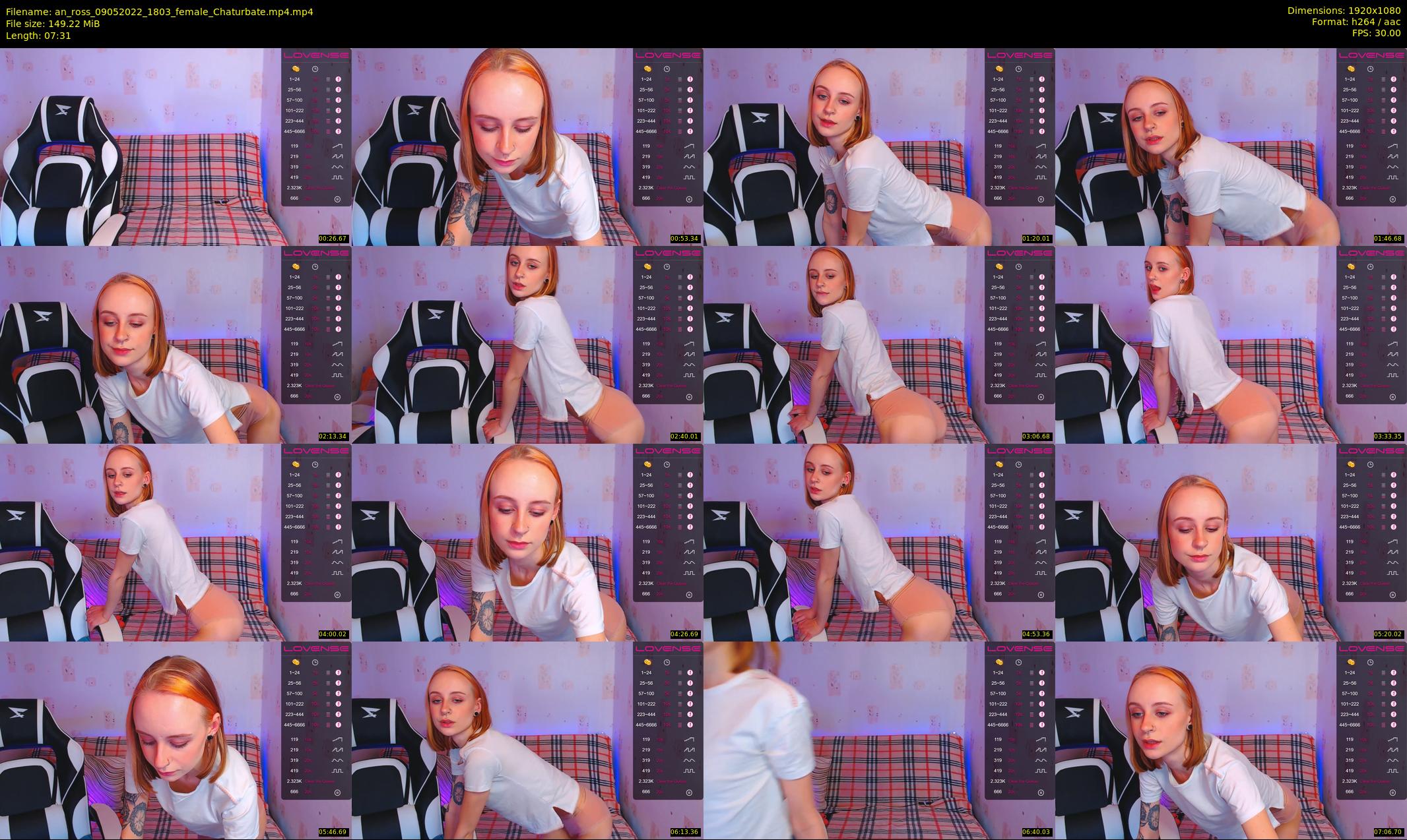 an_ross — 8 minute Chaturbate female cam show recording, 1080p, May 9, 2022