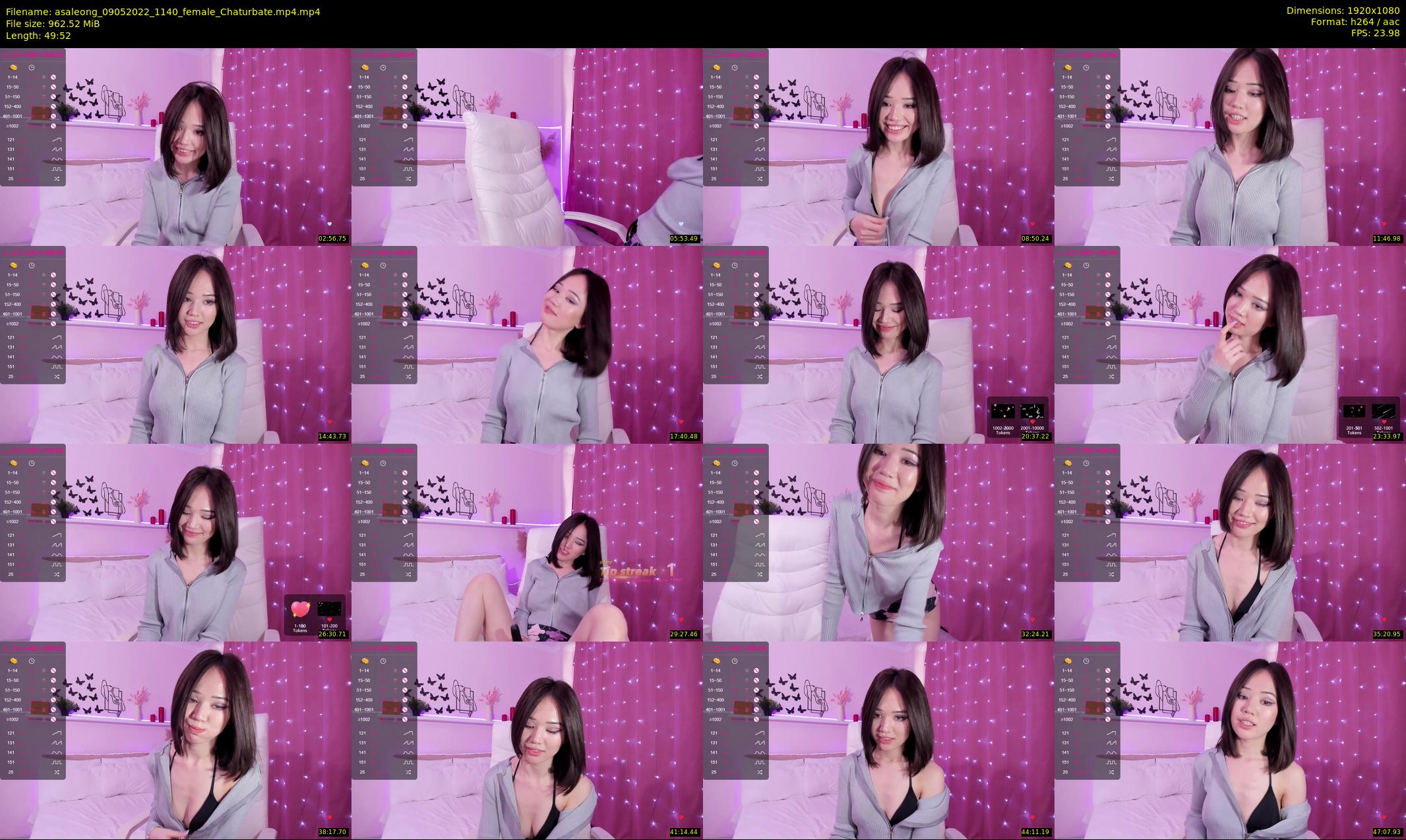 asaleong — 50 minute Chaturbate female cam show recording, 1080p, May 9, 2022