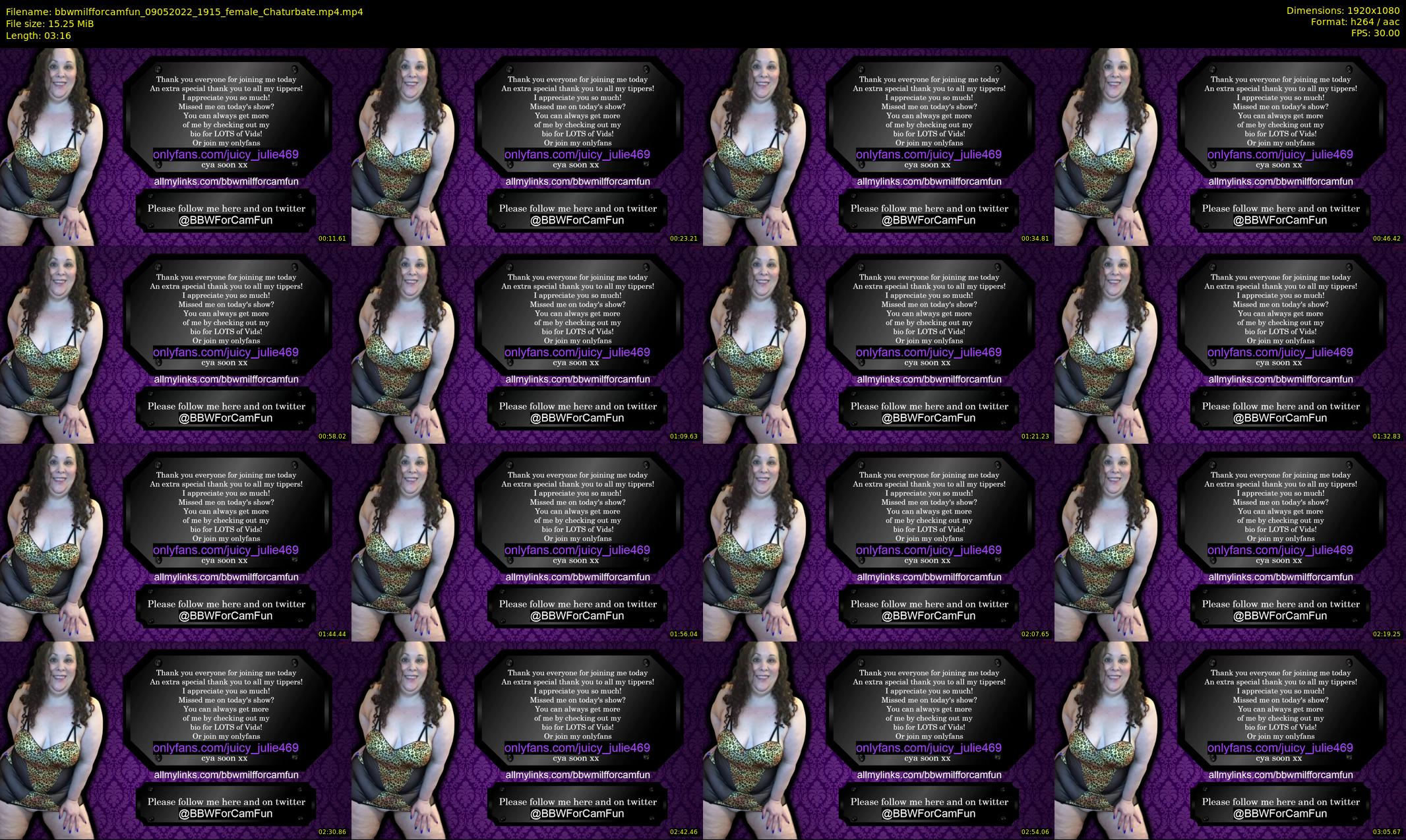 bbwmilfforcamfun — 4 minute Chaturbate female cam show recording, 1080p, May 9, 2022