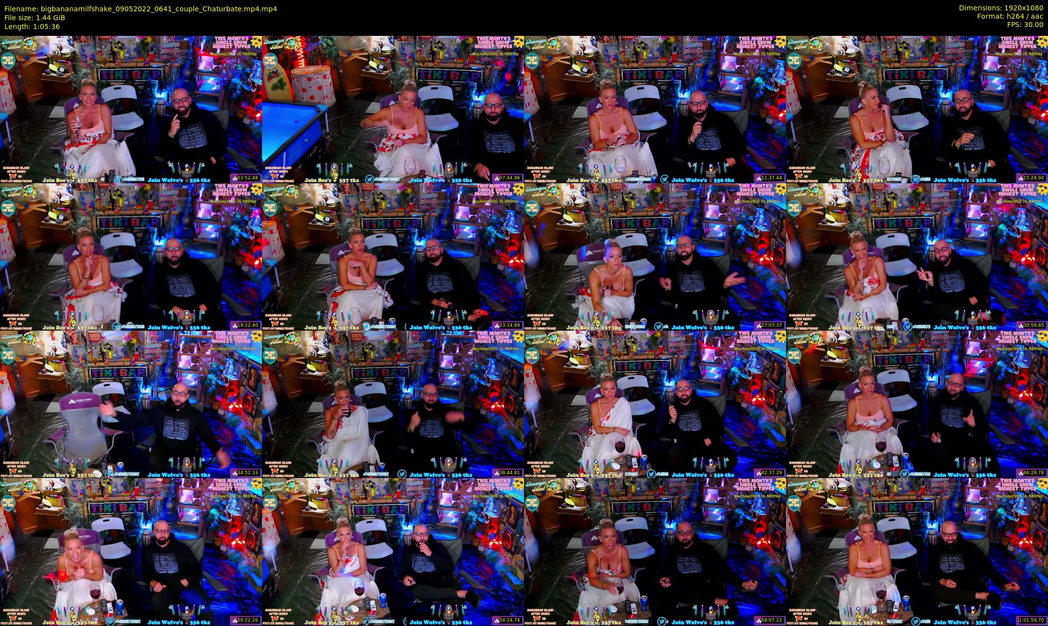 bigbananamilfshake — 66 minute Chaturbate couple cam show recording, 1080p, May 9, 2022