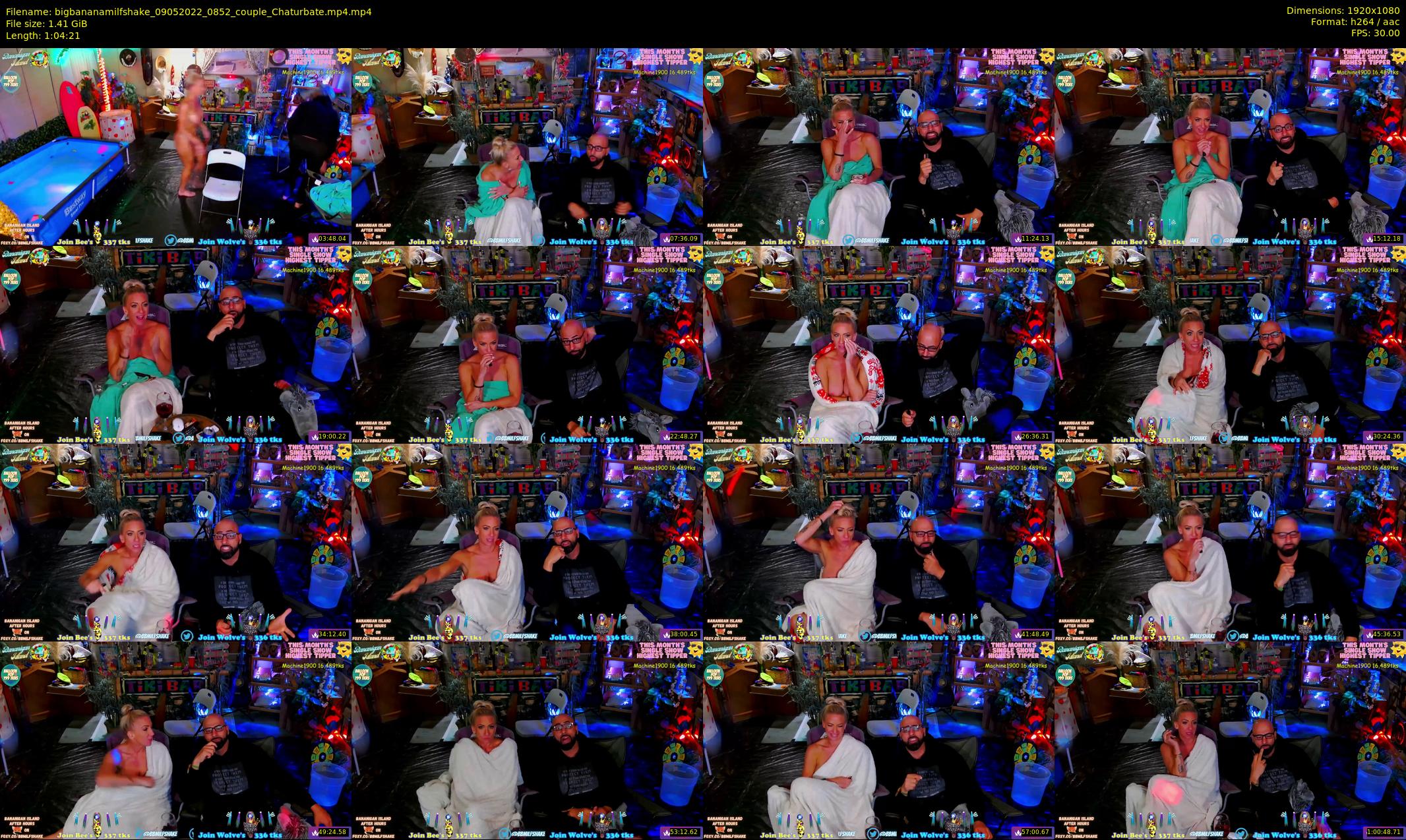 bigbananamilfshake — 65 minute Chaturbate couple cam show recording, 1080p, May 9, 2022