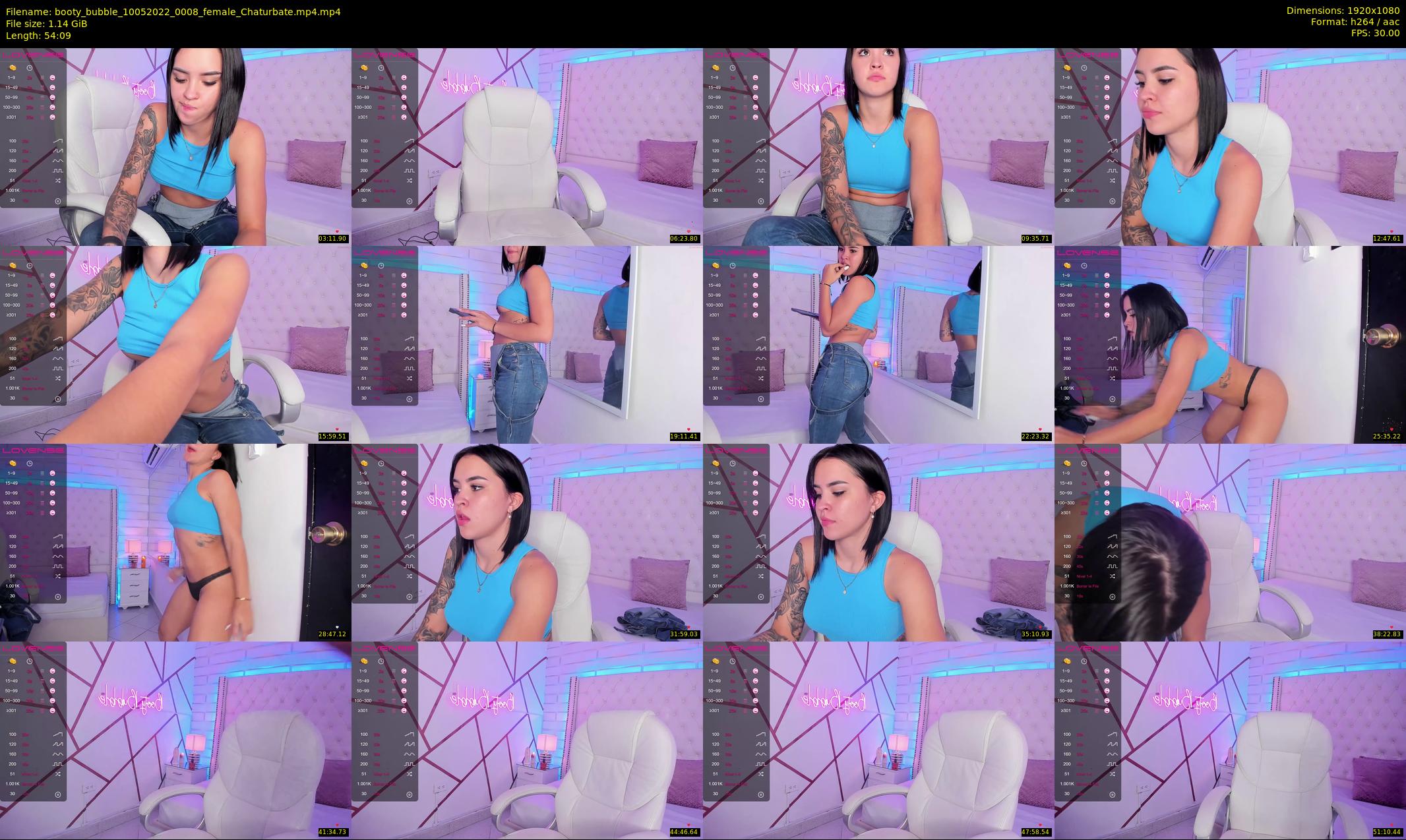 booty_bubble — 55 minute Chaturbate female cam show recording, 1080p, May 10, 2022