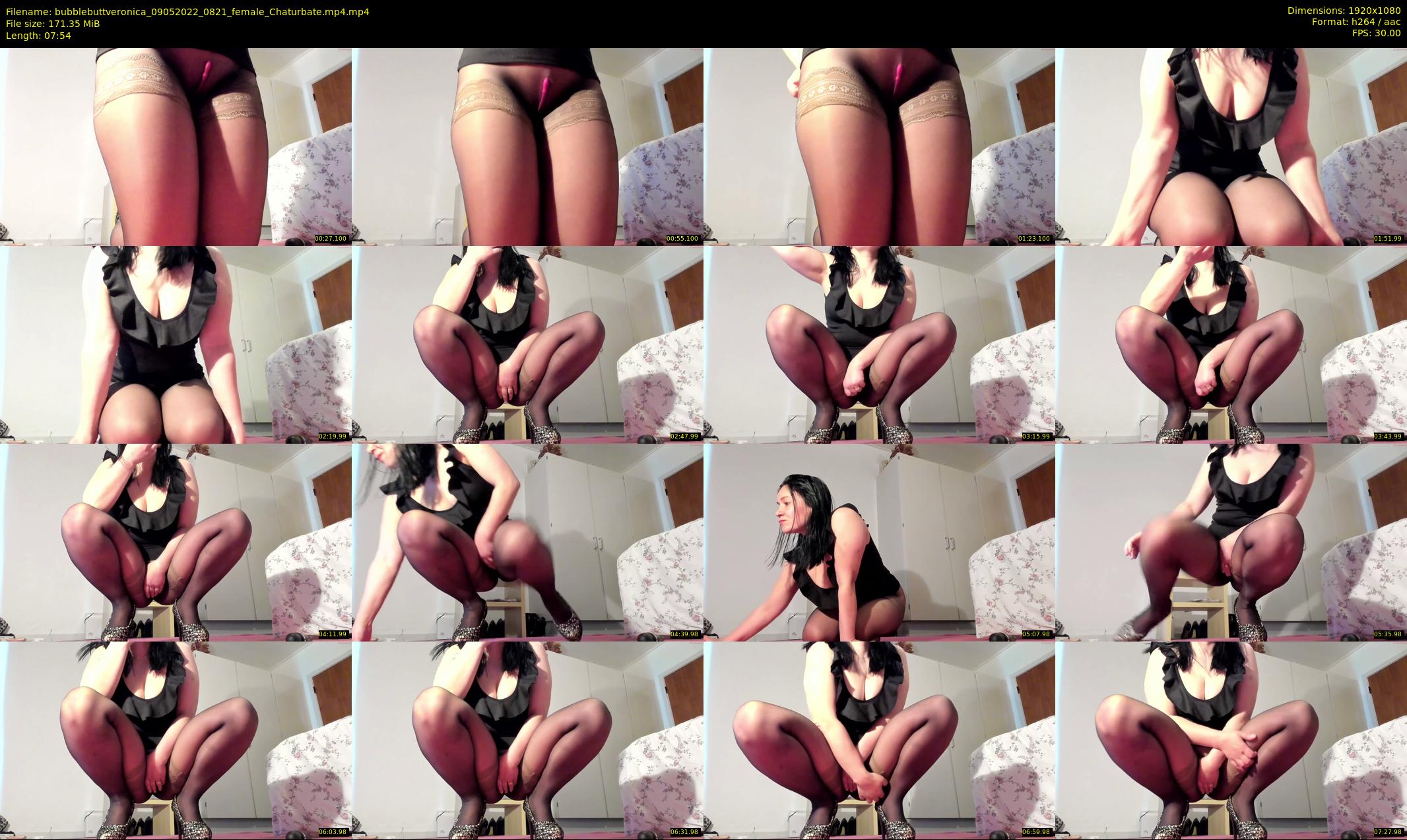bubblebuttveronica — 8 minute Chaturbate female cam show recording, 1080p, May 9, 2022