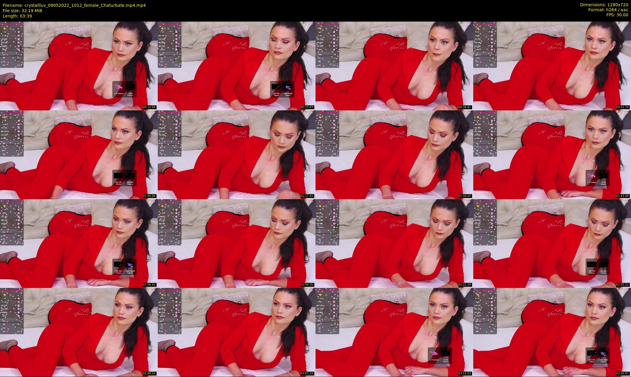 crystallluv — 4 minute Chaturbate female cam show recording, 720p, May 9, 2022