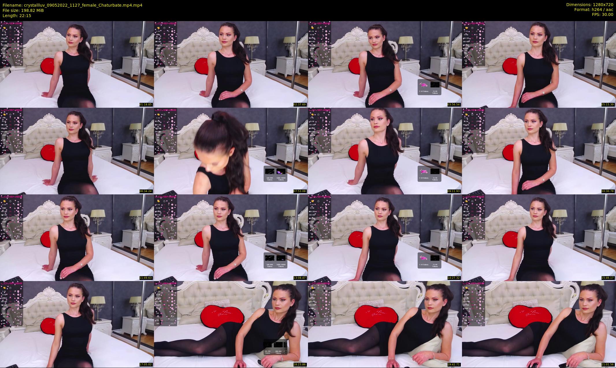 crystallluv — 23 minute Chaturbate female cam show recording, 720p, May 9, 2022