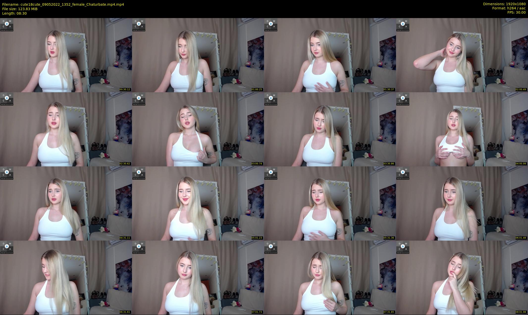 cute18cute — 9 minute Chaturbate female cam show recording, 1080p, May 9, 2022