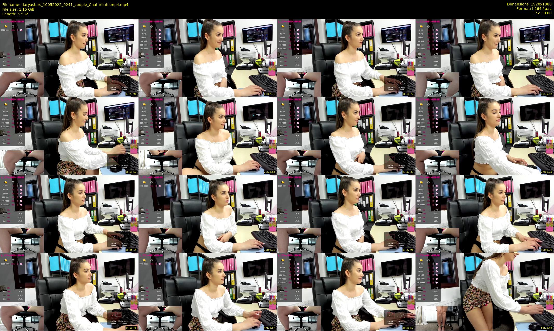 daryastars — 58 minute Chaturbate couple cam show recording, 1080p, May 10, 2022