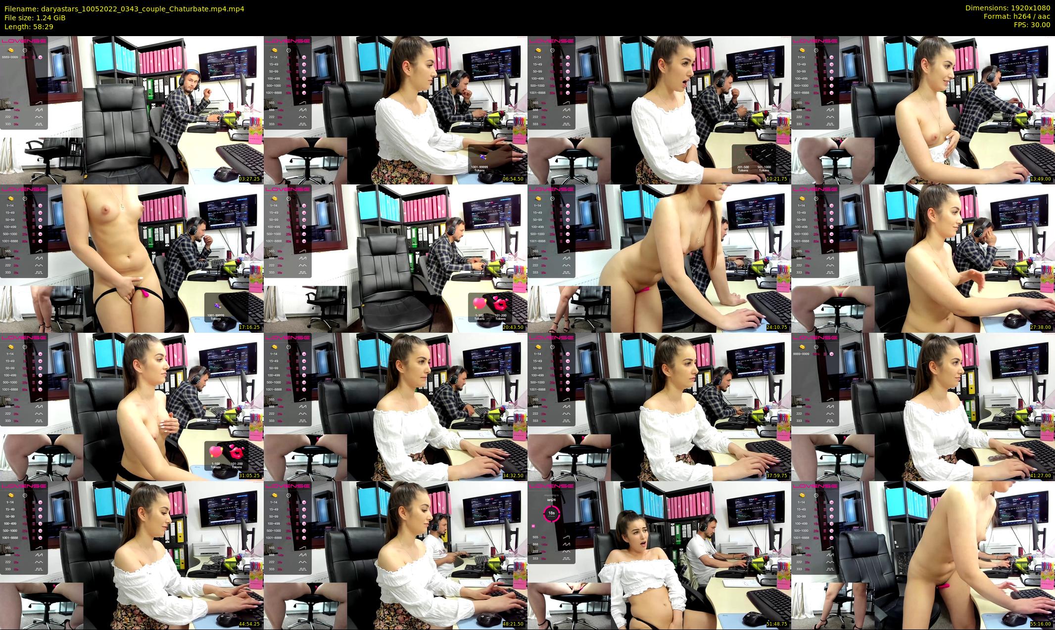 daryastars — 59 minute Chaturbate couple cam show recording, 1080p, May 10, 2022