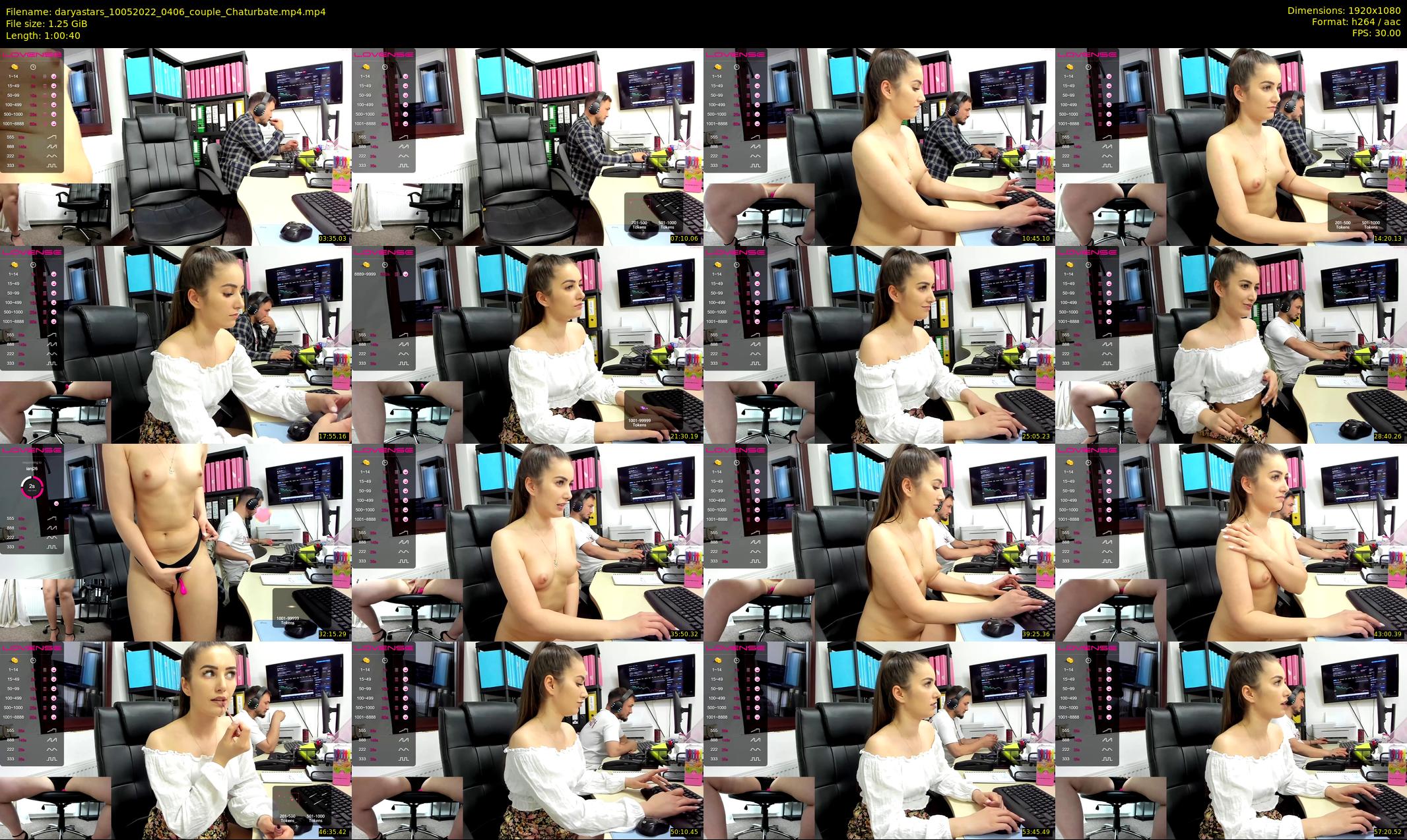 daryastars — 61 minute Chaturbate couple cam show recording, 1080p, May 10, 2022