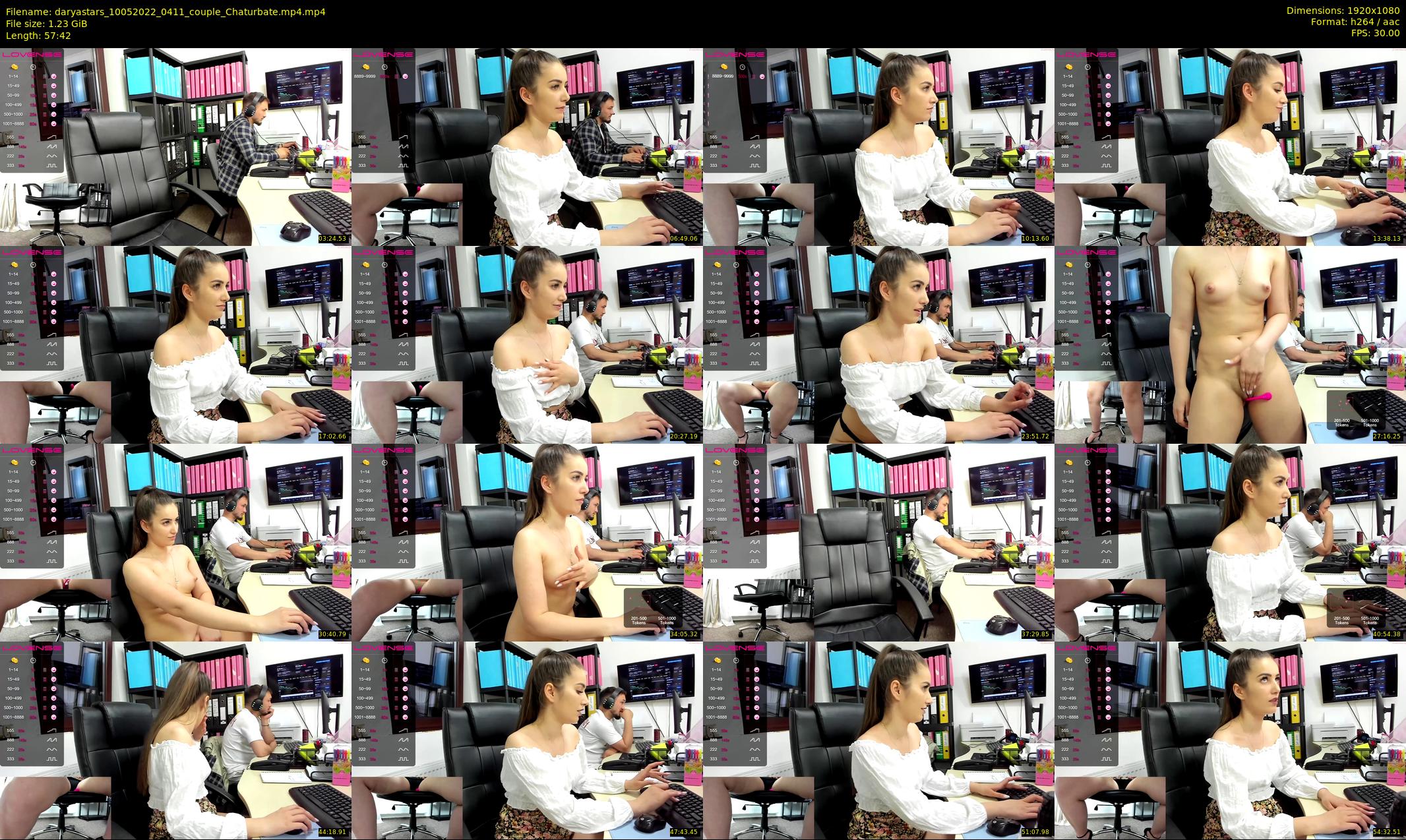 daryastars — 58 minute Chaturbate couple cam show recording, 1080p, May 10, 2022