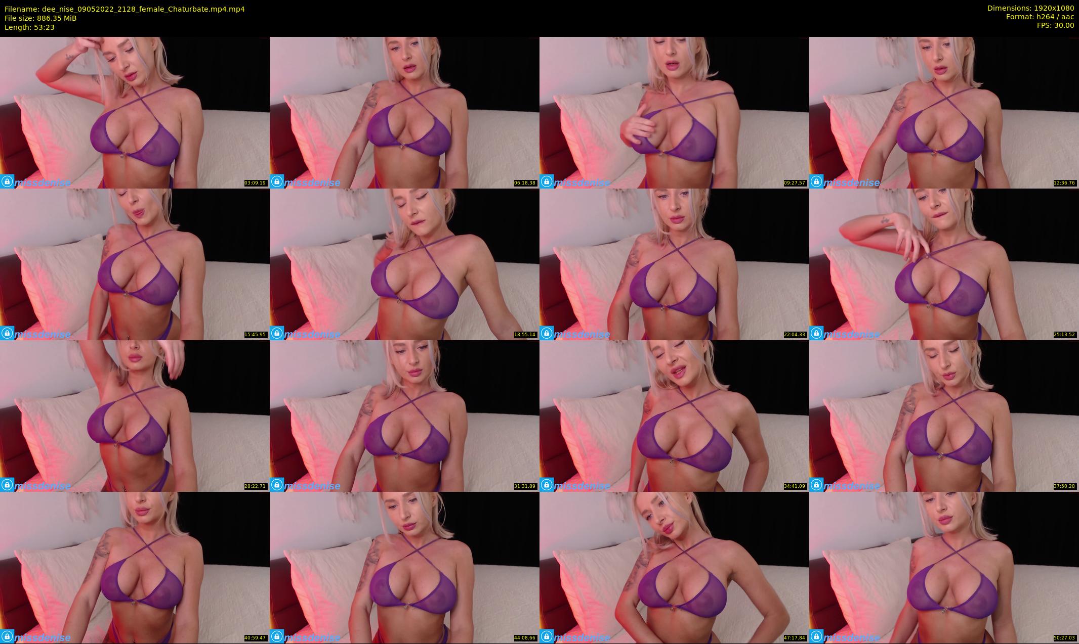 dee_nise — 54 minute Chaturbate female cam show recording, 1080p, May 9, 2022