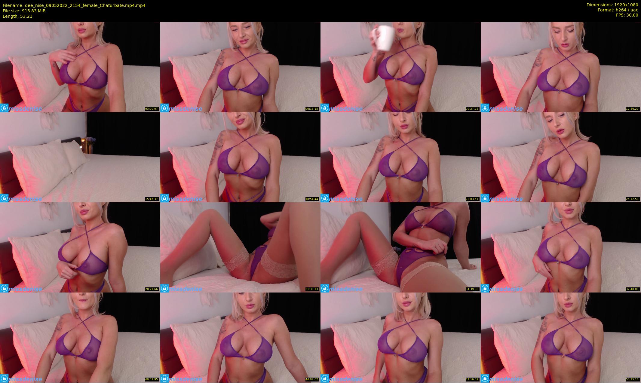 dee_nise — 54 minute Chaturbate female cam show recording, 1080p, May 9, 2022