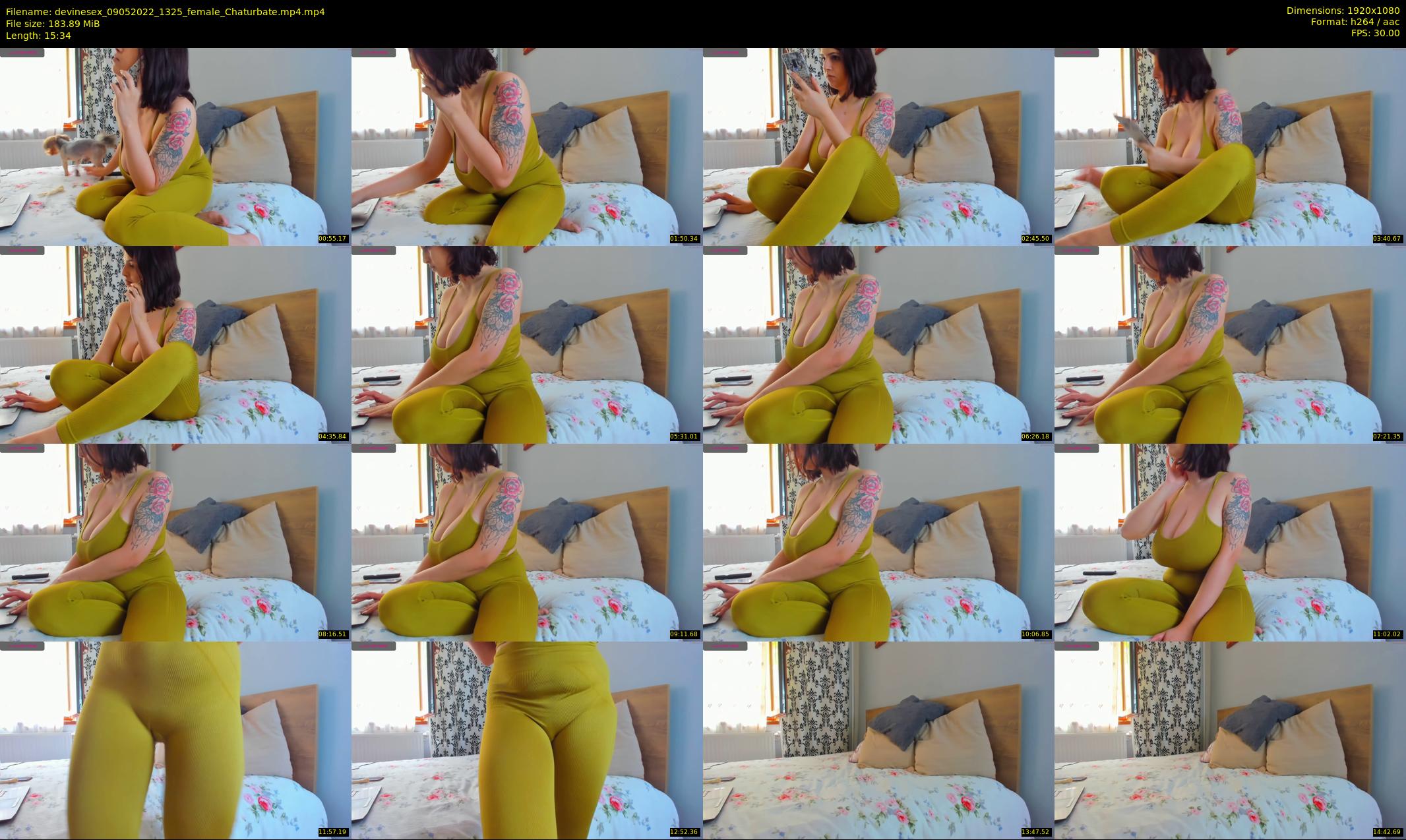 devinesex — 16 minute Chaturbate female cam show recording, 1080p, May 9, 2022