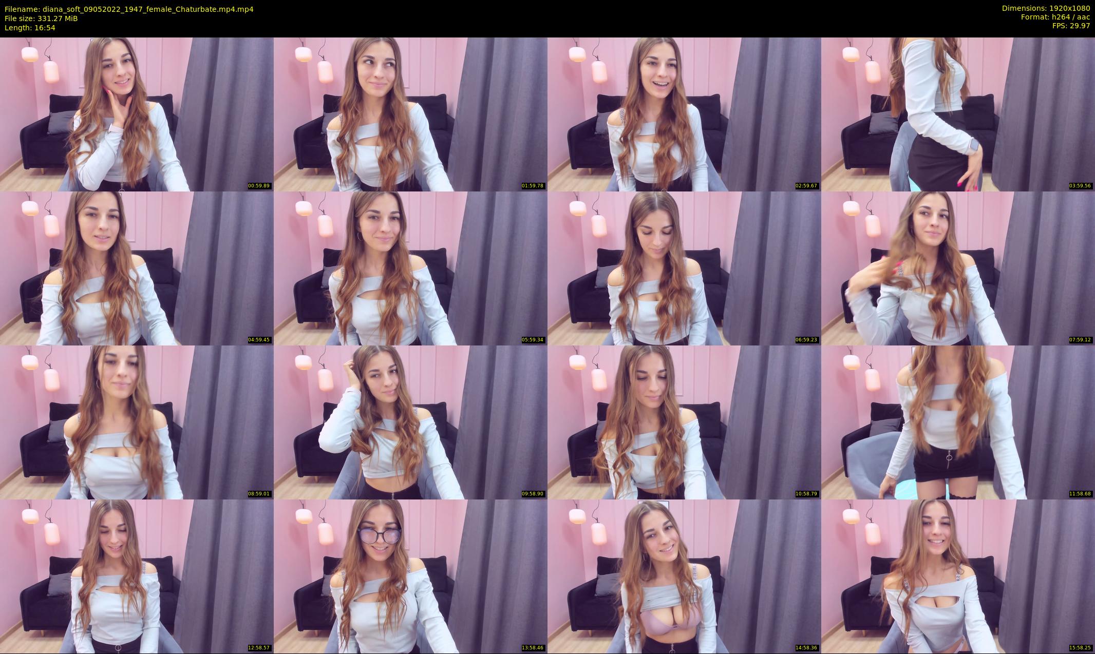 diana_soft — 17 minute Chaturbate female cam show recording, 1080p, May 9, 2022
