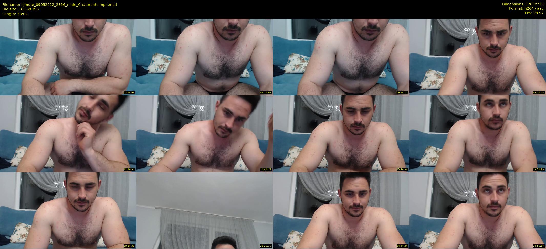 djmute — 39 minute Chaturbate male cam show recording, 720p, May 9, 2022