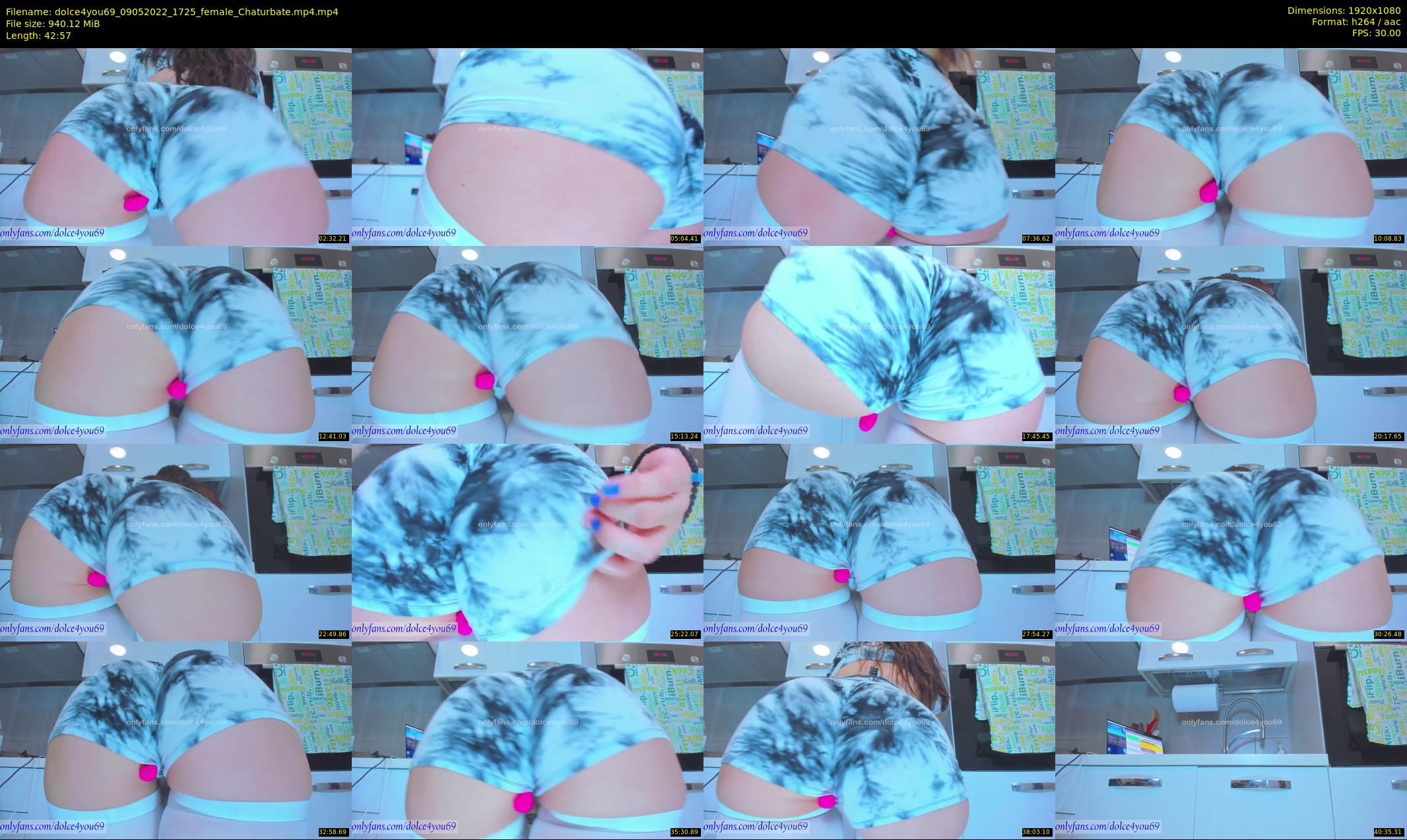 dolce4you69 — 43 minute Chaturbate female cam show recording, 1080p, May 9, 2022