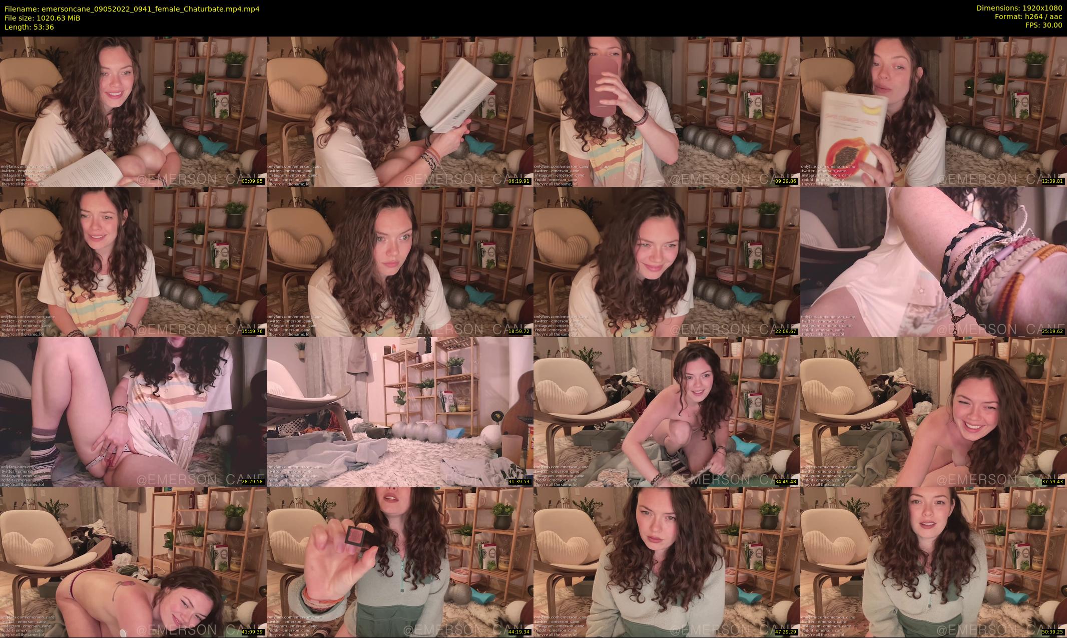emersoncane — 54 minute Chaturbate female cam show recording, 1080p, May 9, 2022