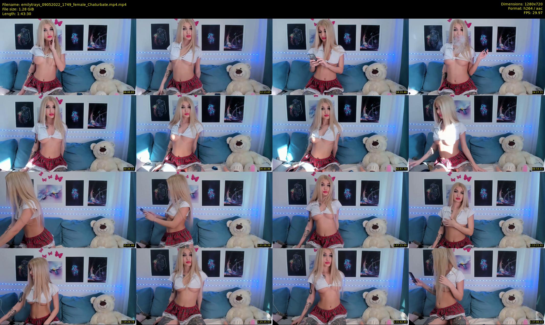 emilytrays — 104 minute Chaturbate female cam show recording, 720p, May 9, 2022